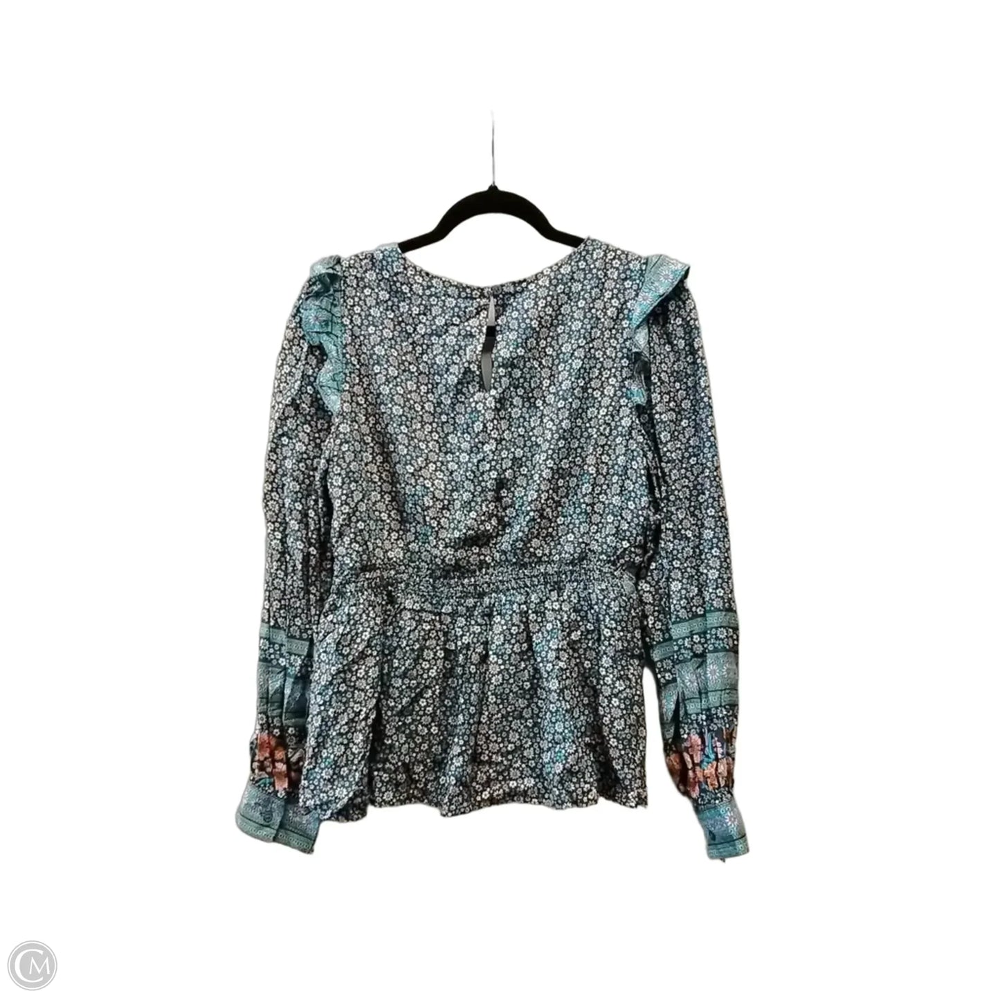 Blouse Long Sleeve By In Loom In Floral Print, Size: S