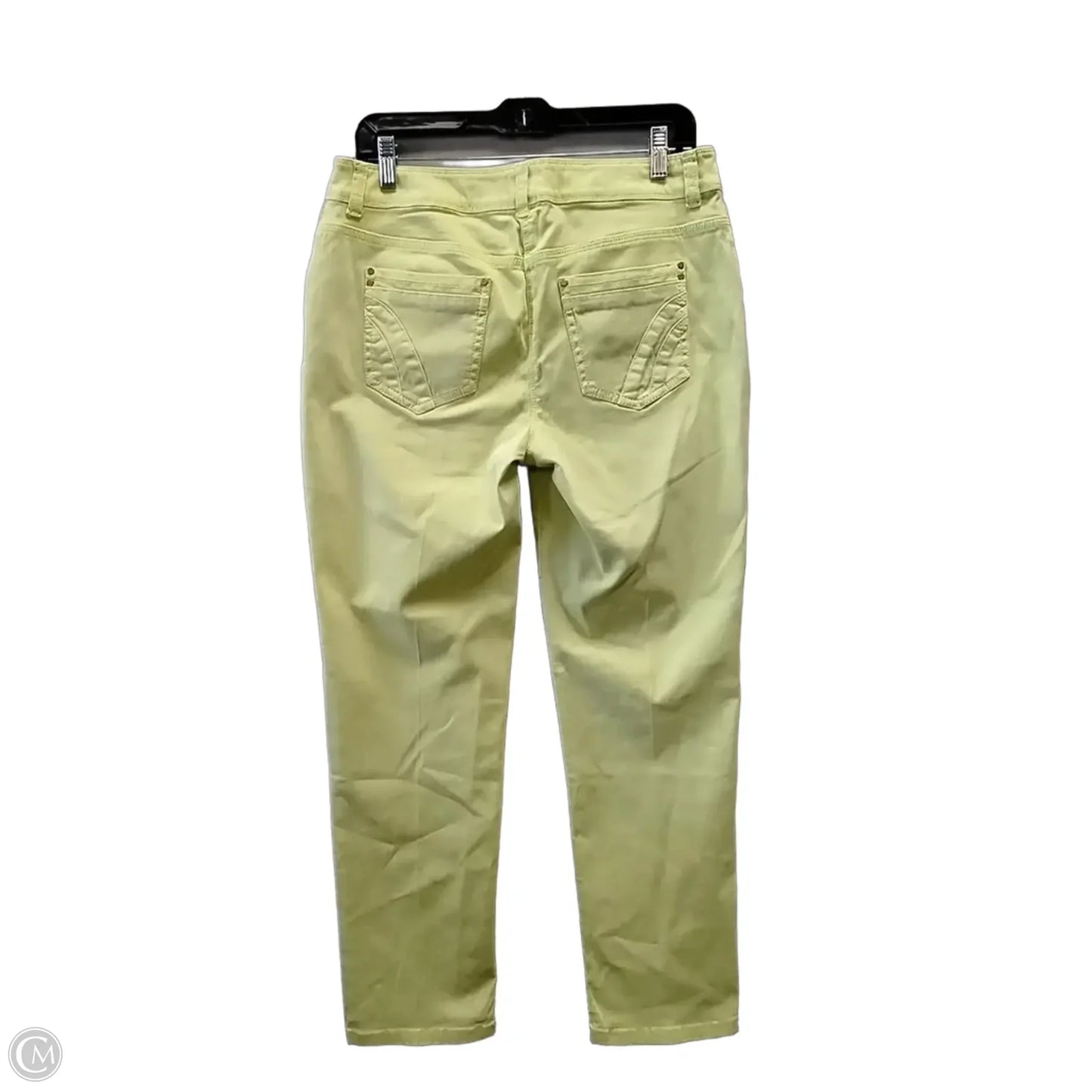 Jeans Cropped By Chicos In Yellow, Size: 6