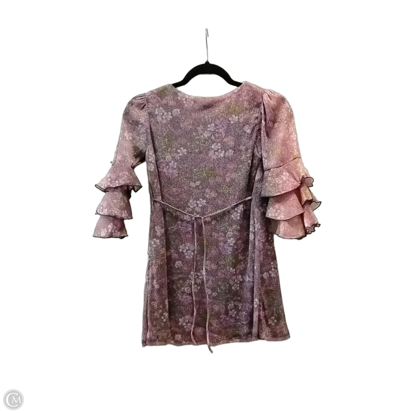 Blouse 3/4 Sleeve By Cme In Purple, Size: S