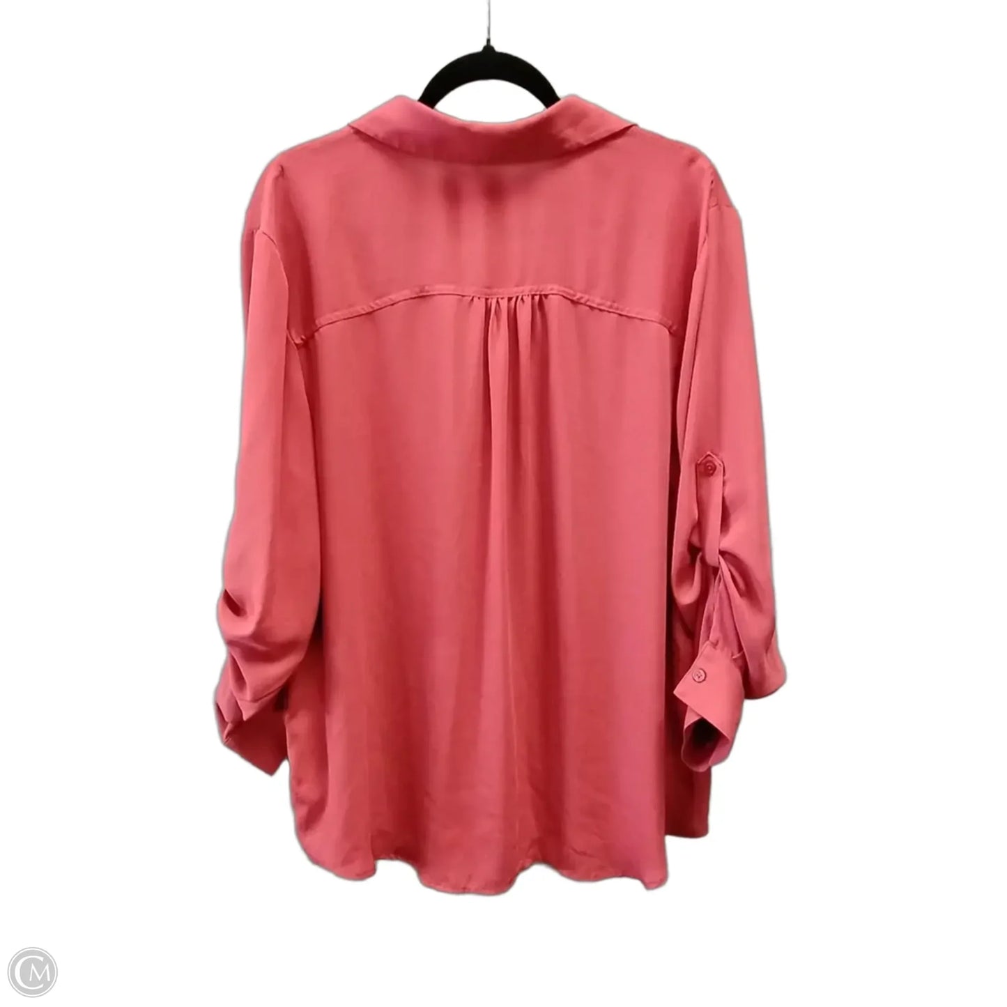 Blouse Long Sleeve By Maurices In Orange, Size: Xxl