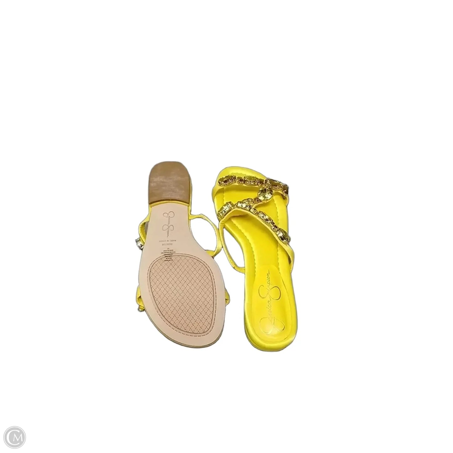 Sandals Flats By Jessica Simpson In Yellow, Size: 8.5