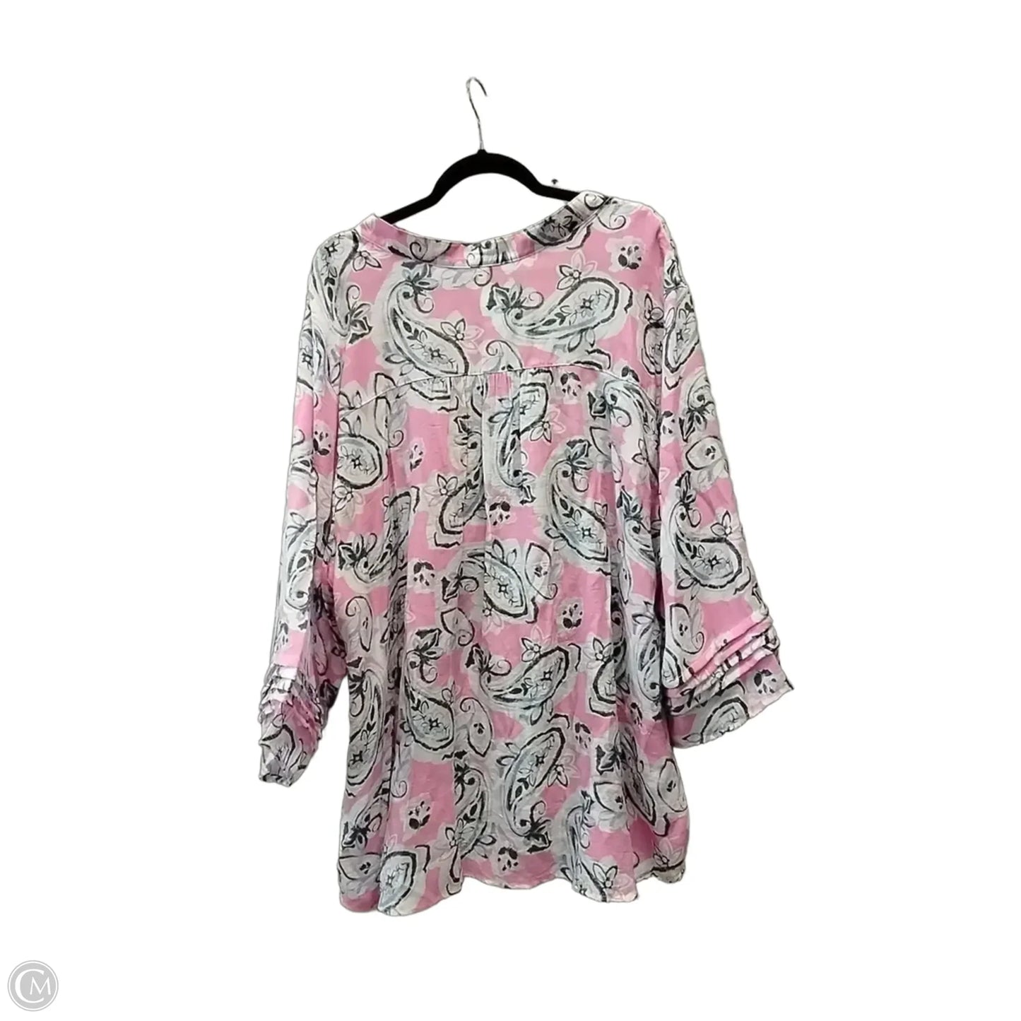 Blouse Long Sleeve By Ruby Rd In Paisley Print, Size: 3x
