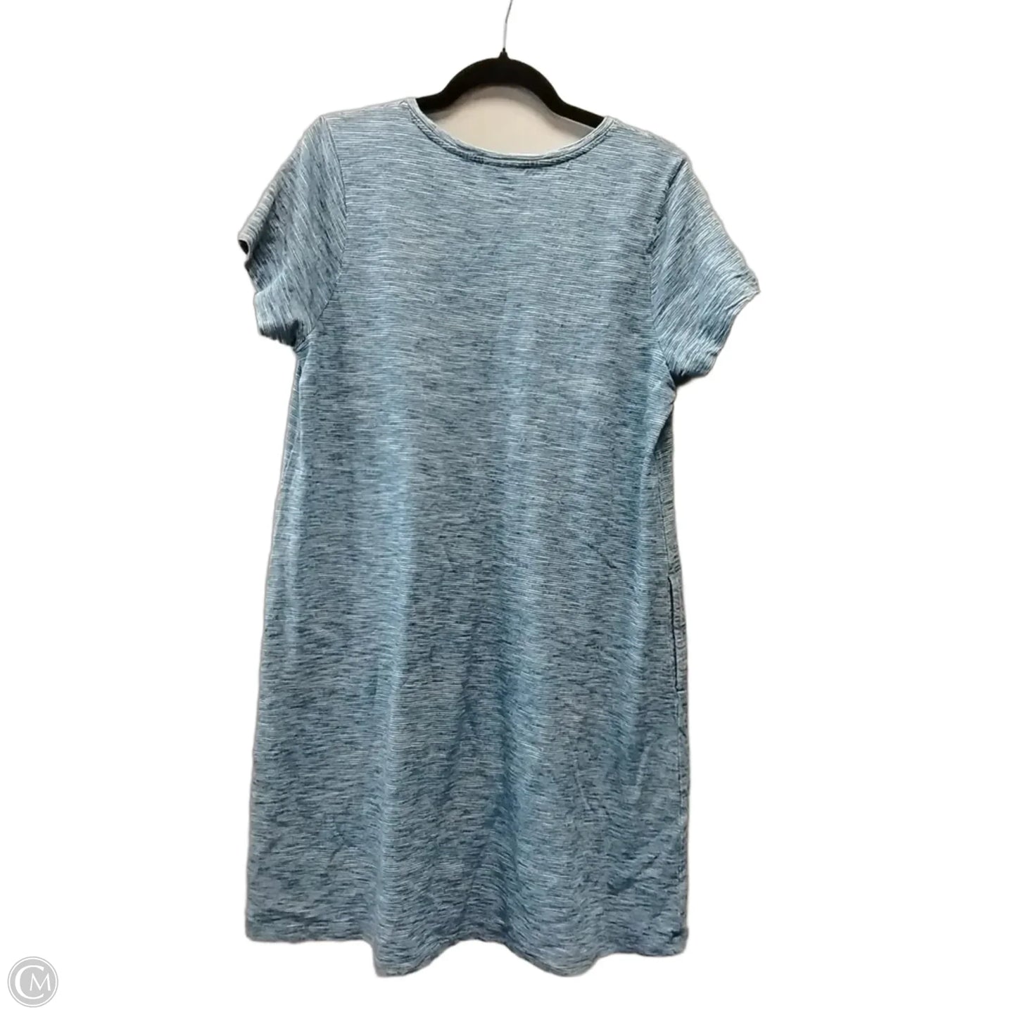 Dress Casual Midi By Pure Jill In Blue & White, Size: 10