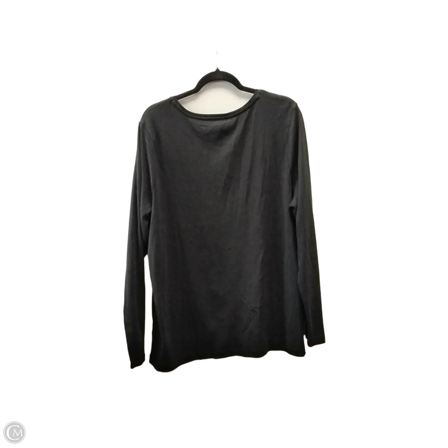 Top Long Sleeve By Talbots In Black, Size: 3x