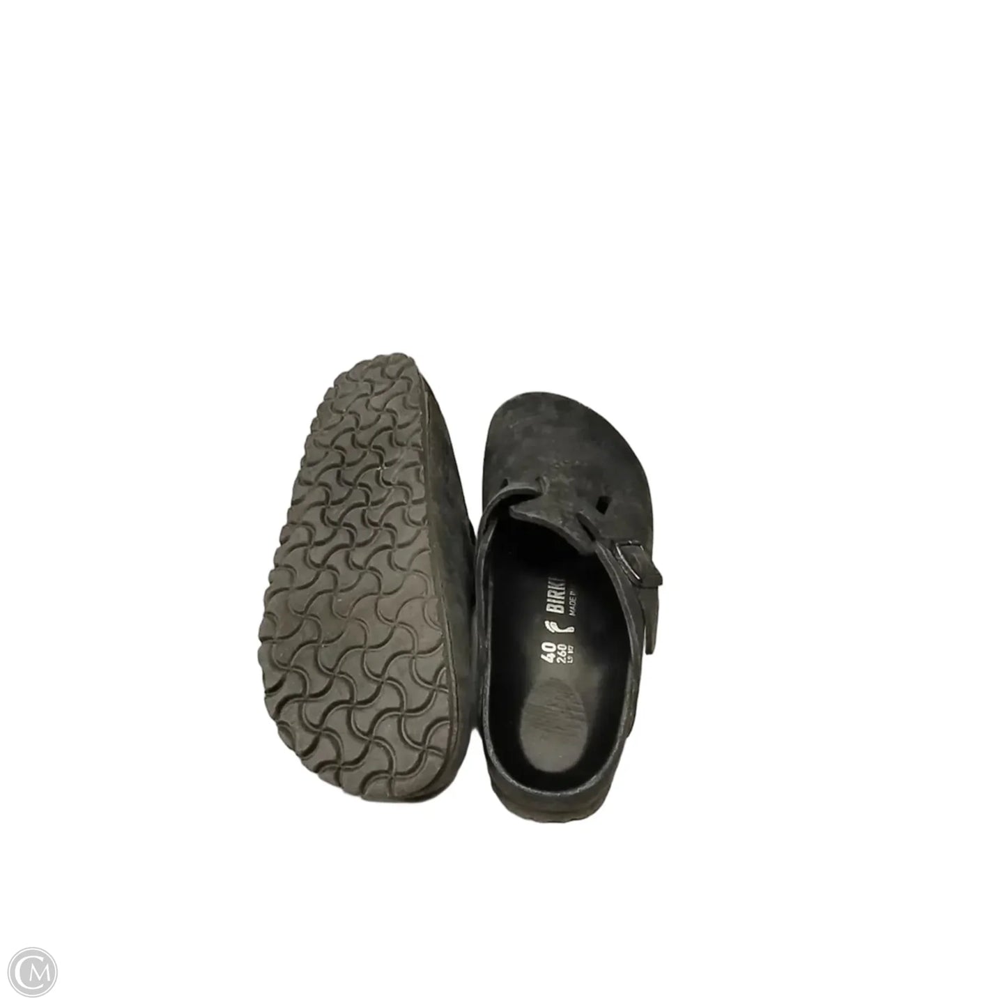 Sandals Flip Flops By Birkenstock In Black, Size: 9.5
