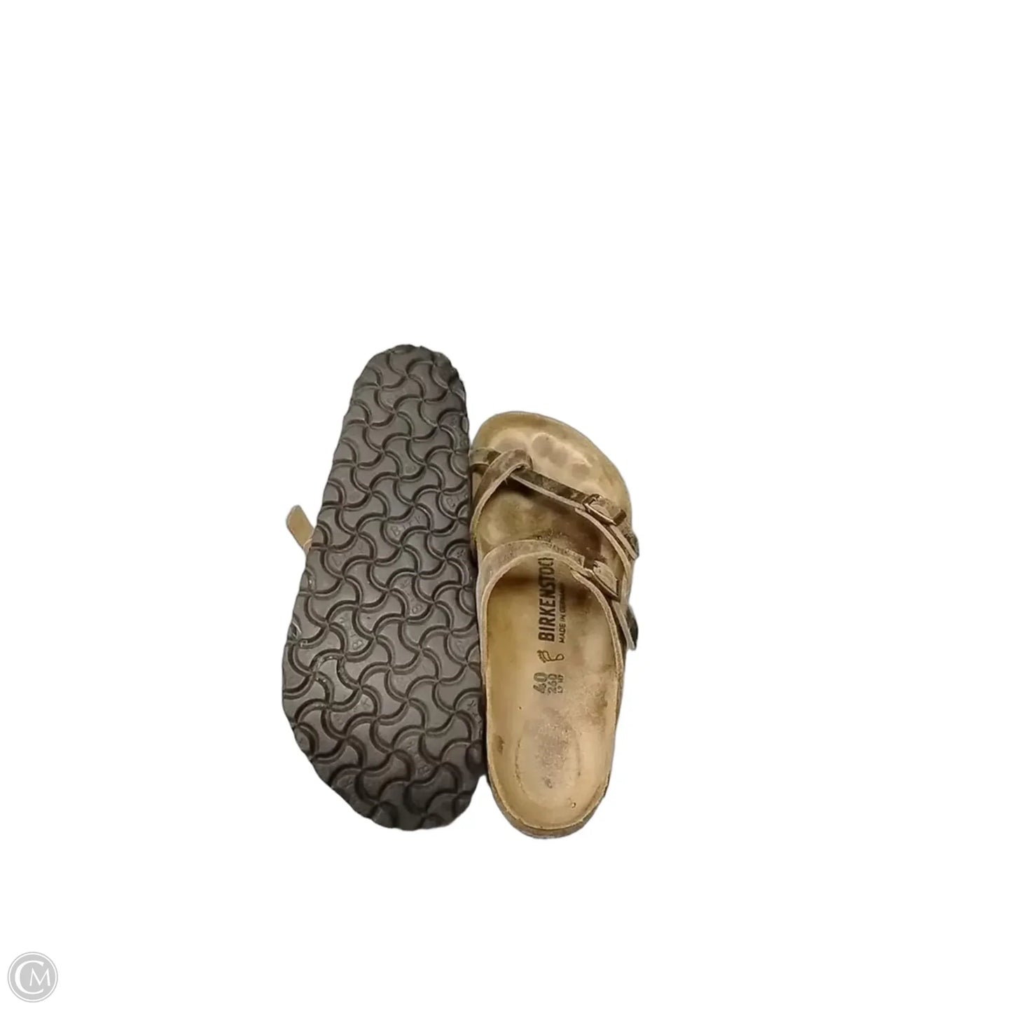 Sandals Flats By Birkenstock In Brown, Size: 9.5