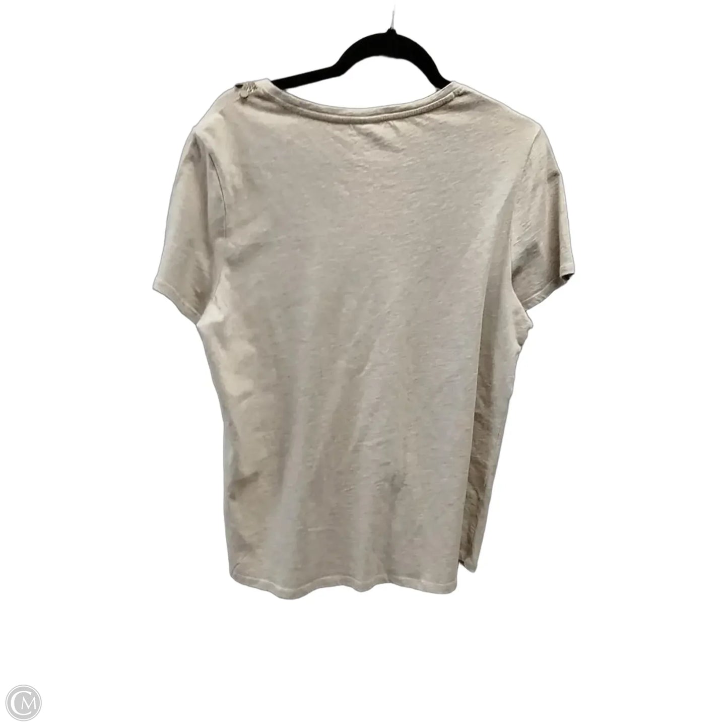 Top Short Sleeve By Chicos In Beige, Size: 10