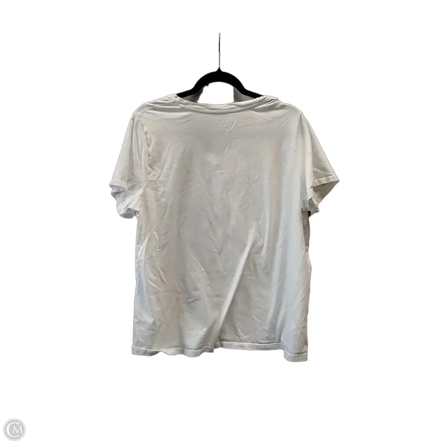 Top Short Sleeve By Calvin Klein In White, Size: 1x