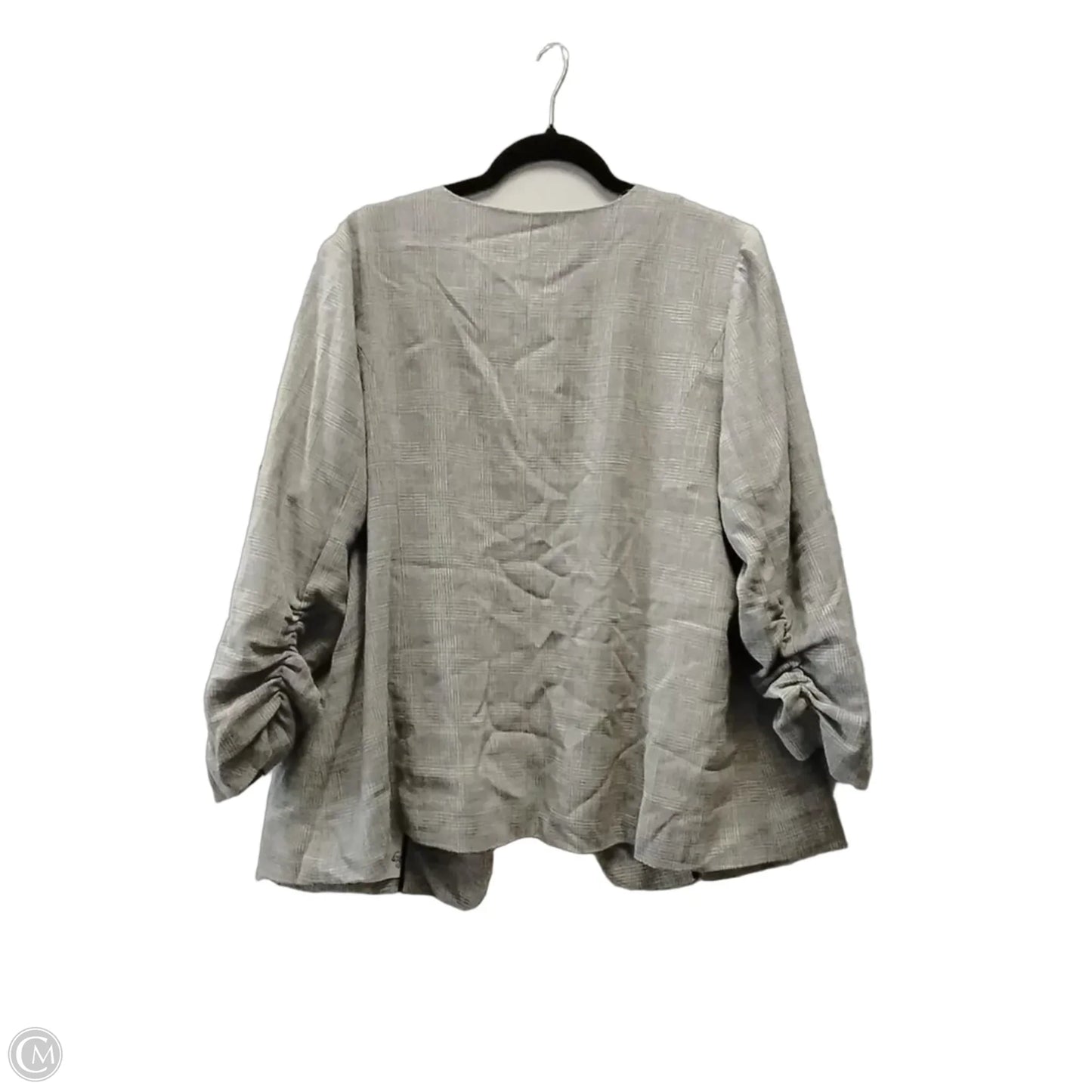 Blazer By Skies Are Blue In Grey, Size: 1x