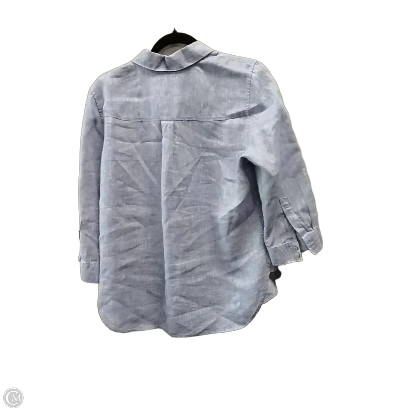 Blouse Long Sleeve By Chicos In Blue, Size: M
