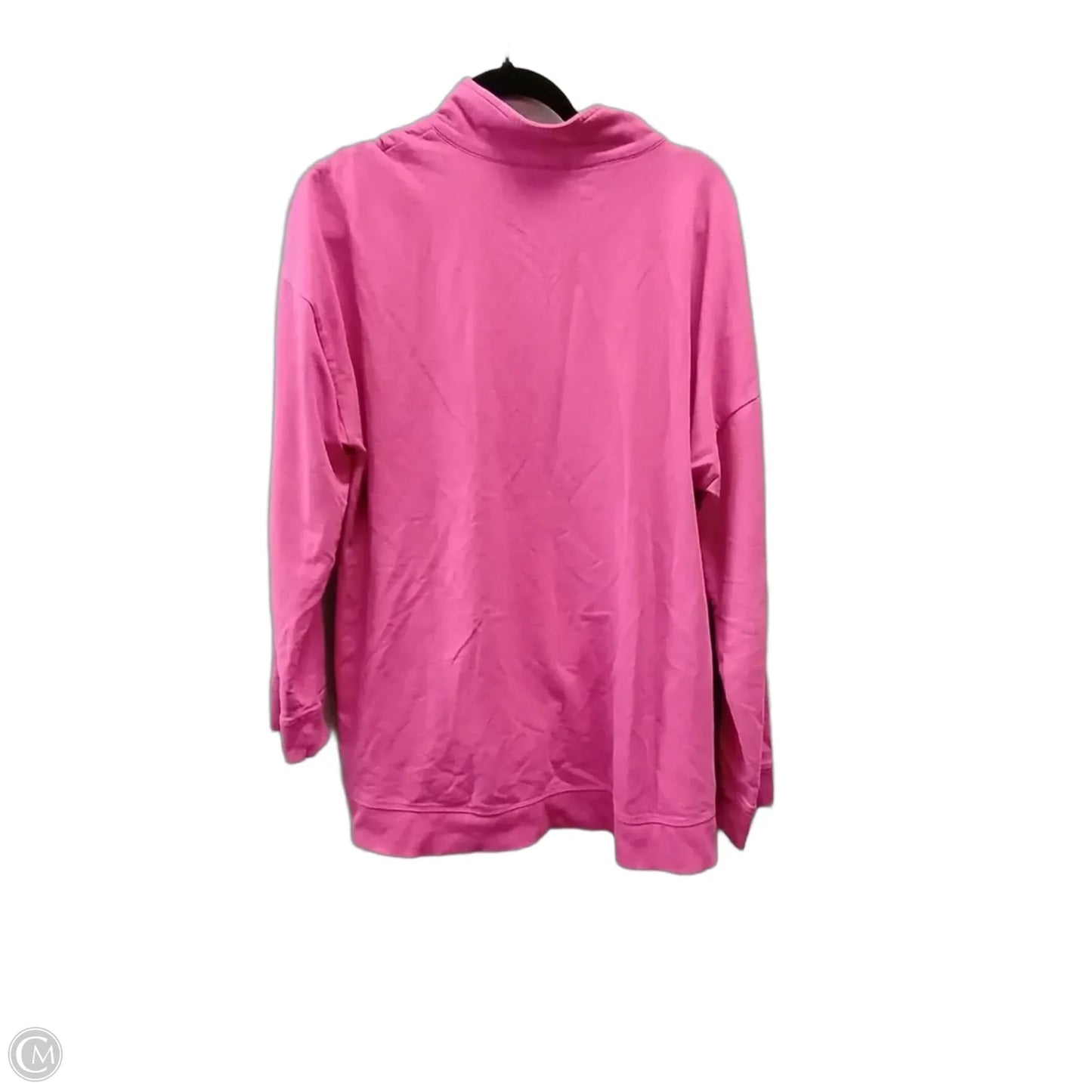 Sweatshirt Collar By Talbots In Pink, Size: Xl