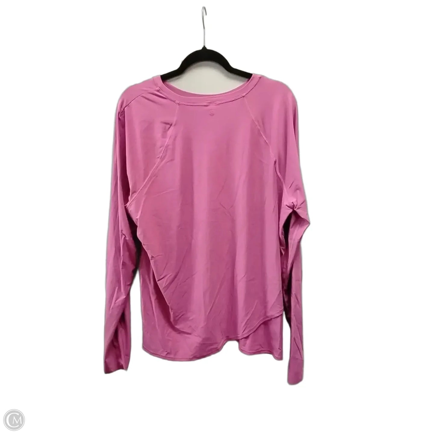 Athletic Top Long Sleeve Crewneck By Lululemon In Purple, Size: Xl
