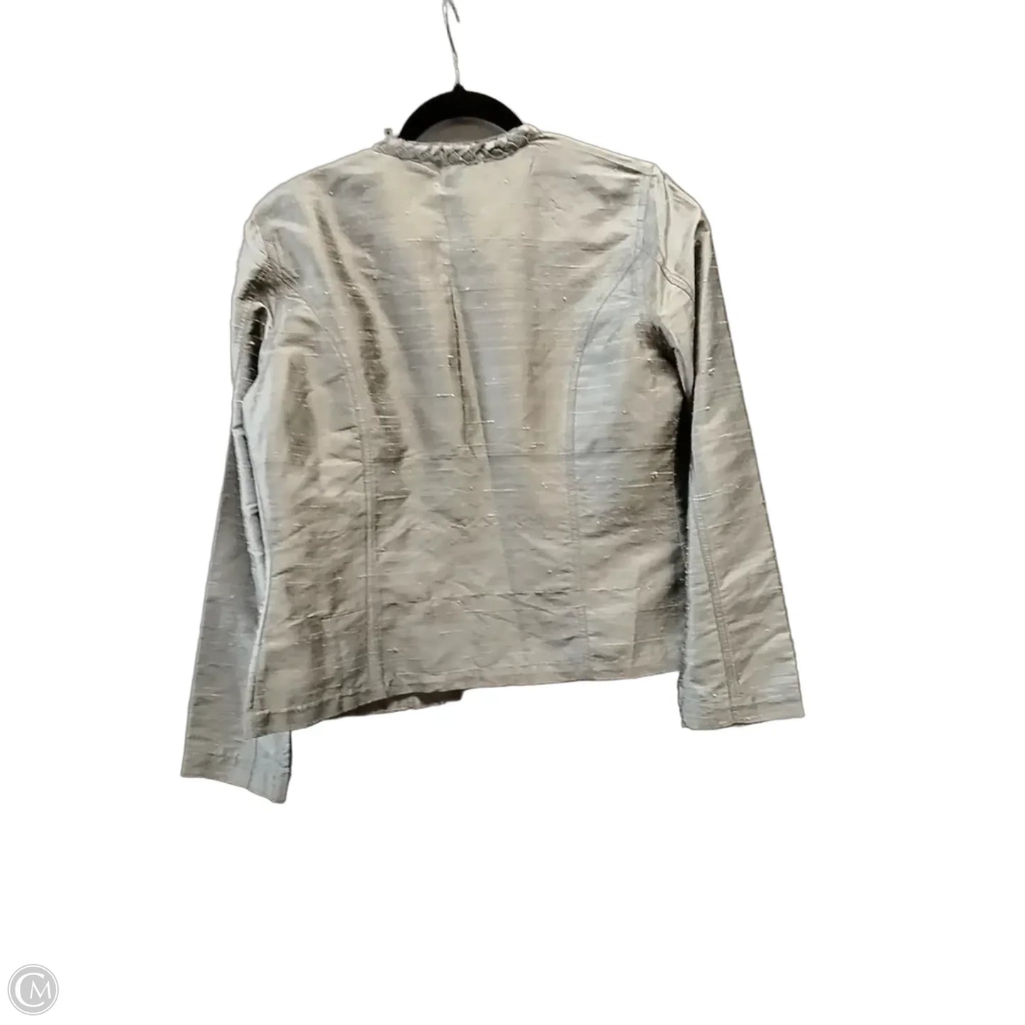 Jacket Other By Chicos In Silver, Size: S