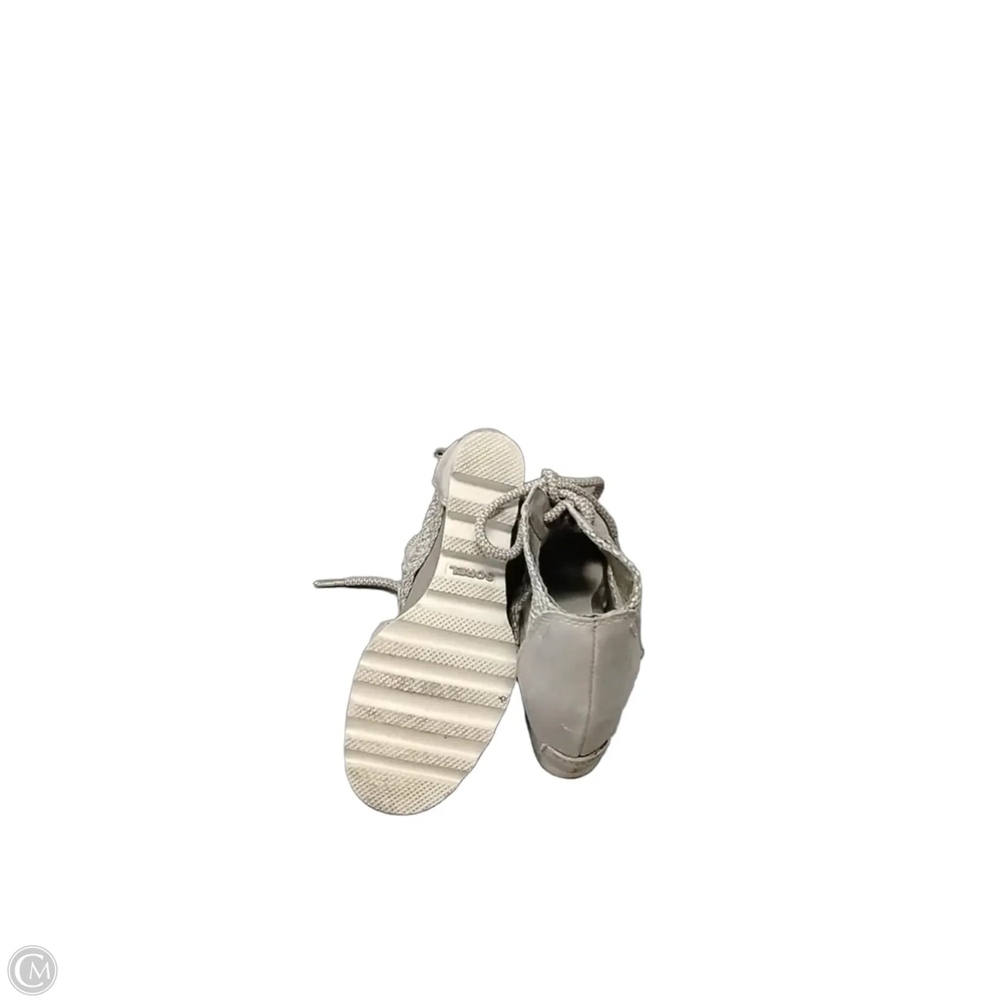 Shoes Heels Wedge By Sorel In Grey, Size: 6.5