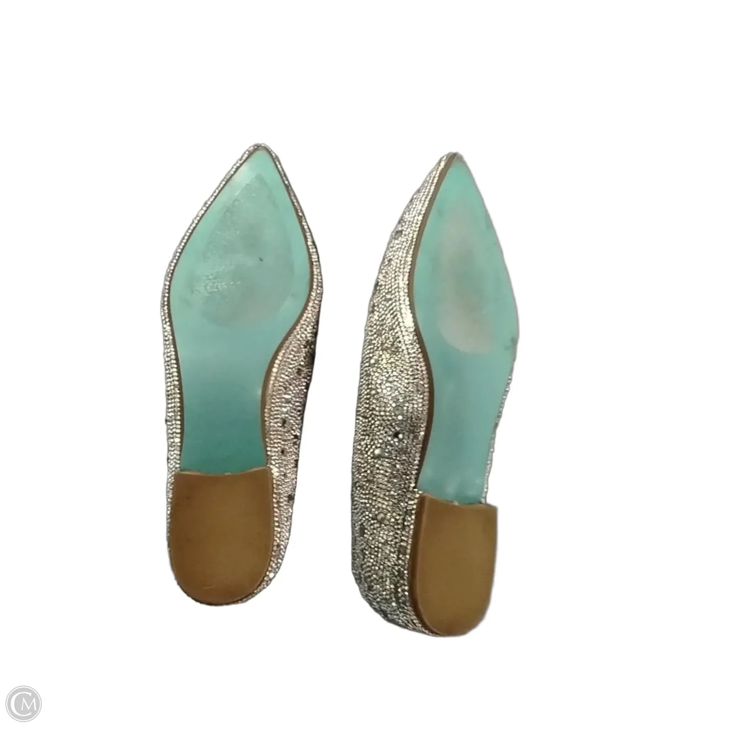 Shoes Flats By Betsey Johnson In Gold, Size: 7.5