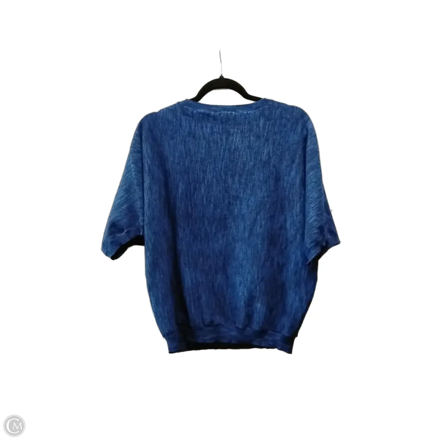 Sweater Short Sleeve By Dkny In Blue, Size: S