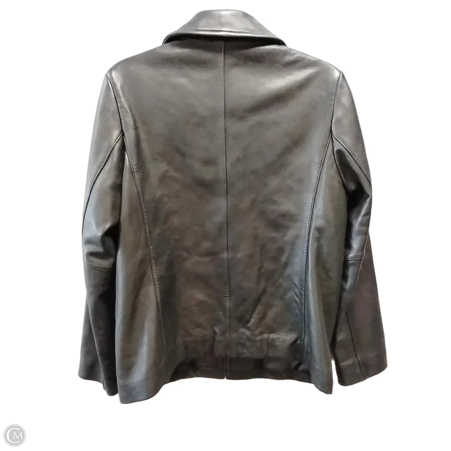 Jacket Leather By Cme In Black, Size: M