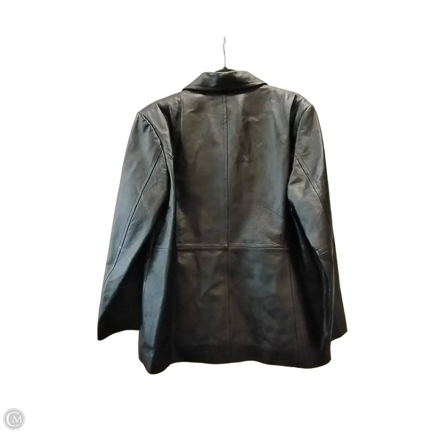 Jacket Leather By Worthington In Black, Size: Xl