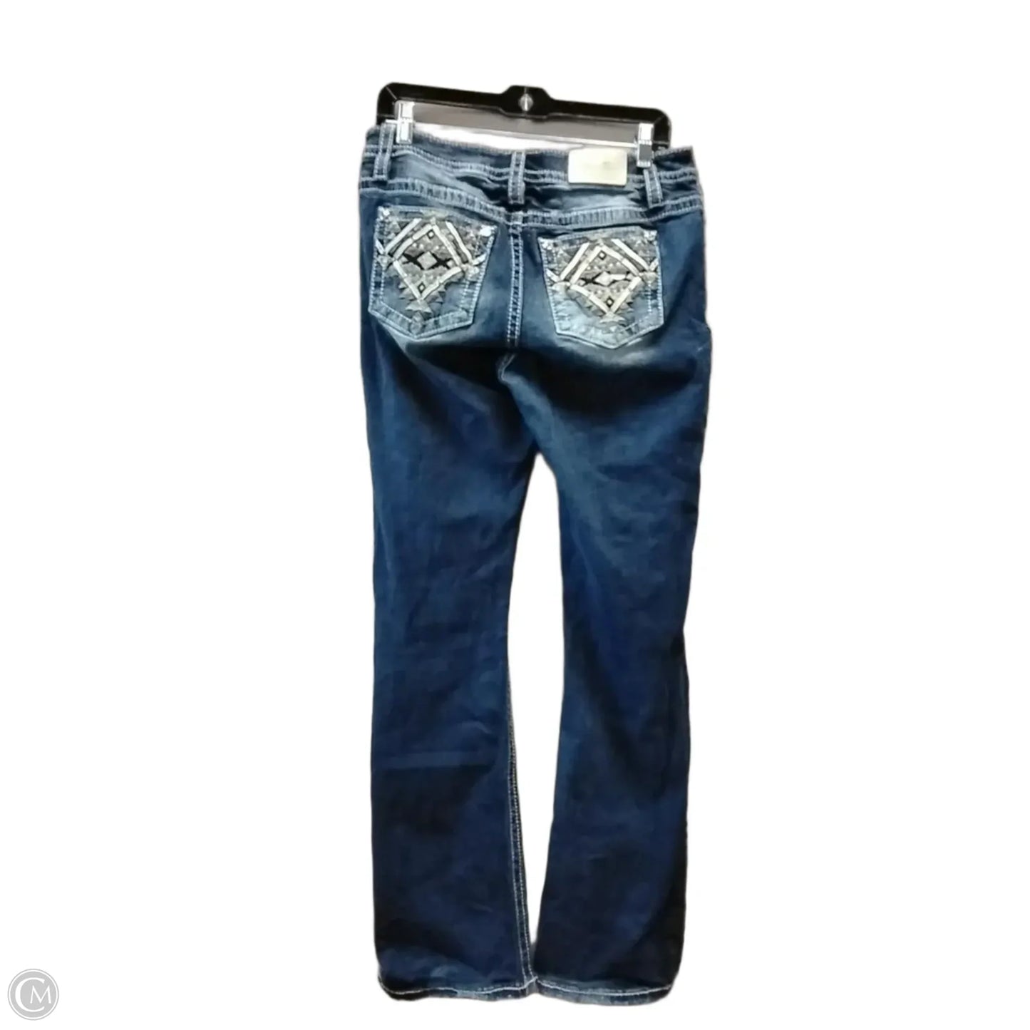 Jeans Straight By Miss Me In Blue, Size: 8