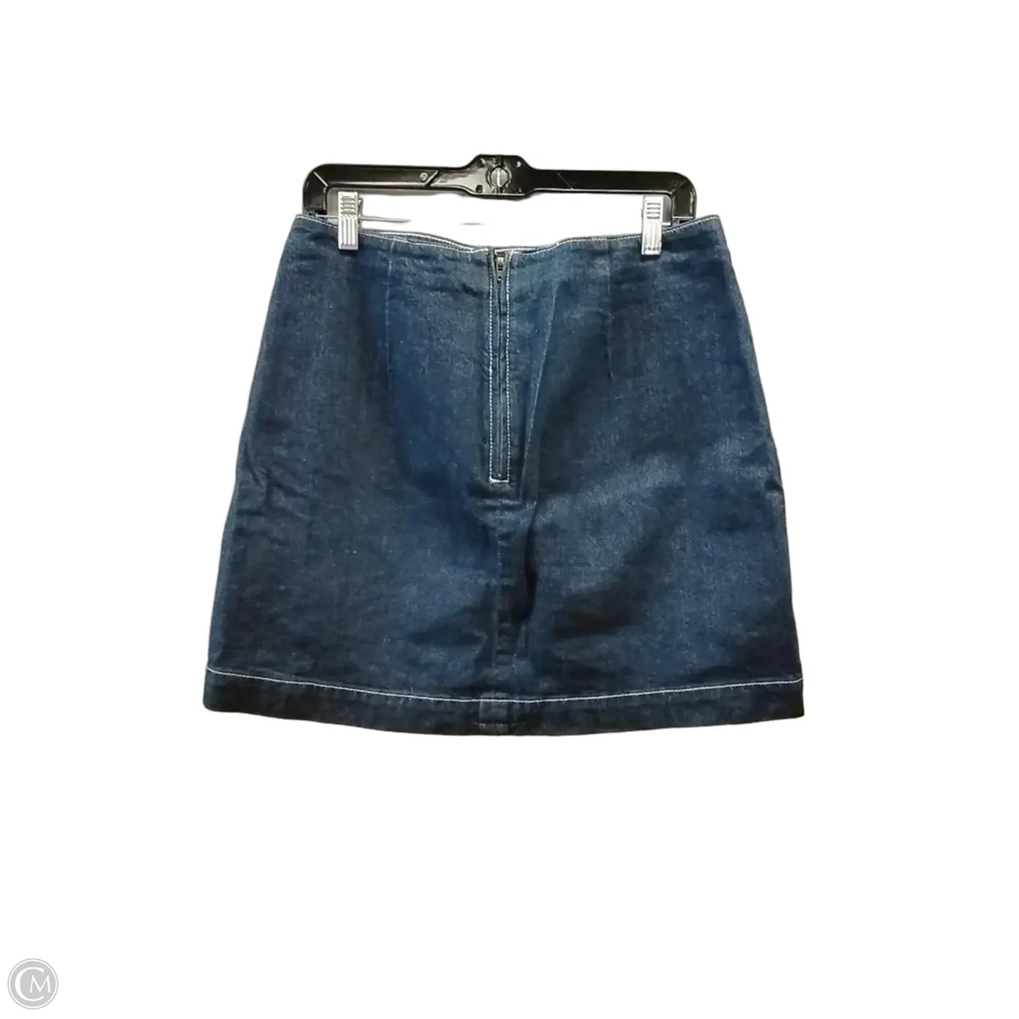 Skirt Mini & Short By Loft In Blue Denim, Size: 4