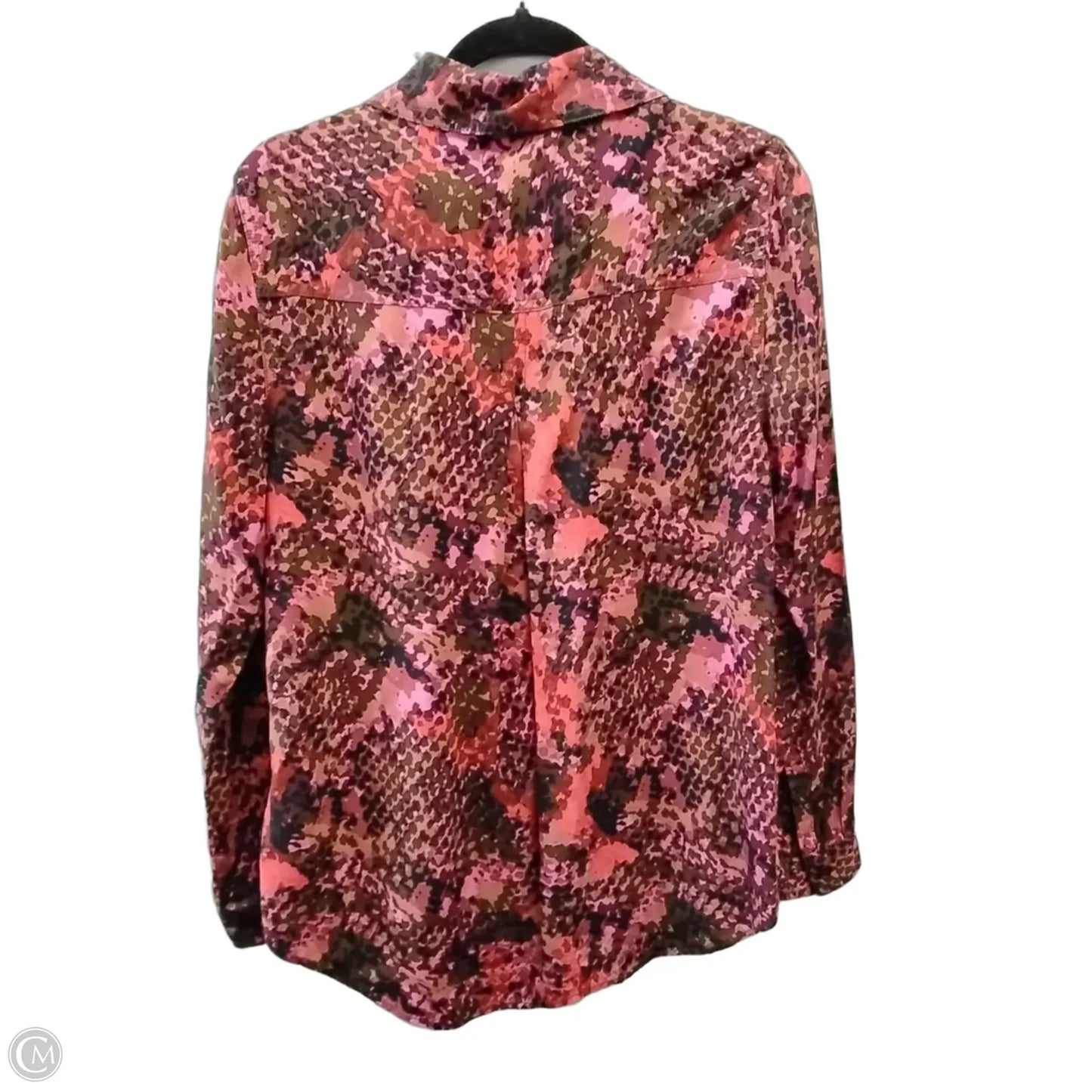 Blouse Long Sleeve By Beachlunchlounge In Purple, Size: M