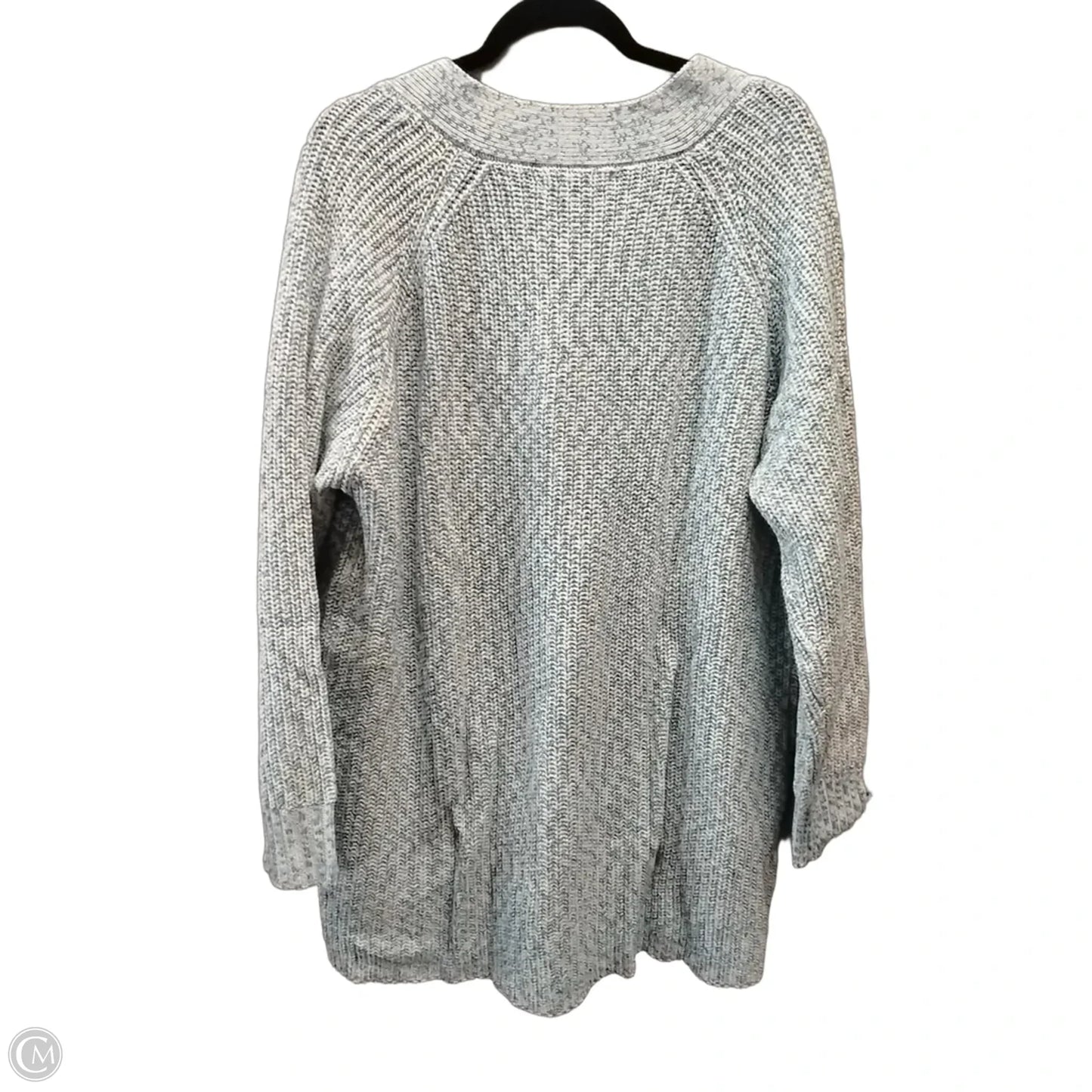 Sweater By Woman Within In Blue & White, Size: 1x