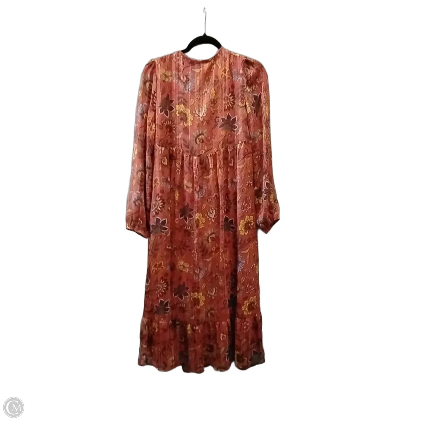 Dress Casual Maxi By Frye And Co In Orange, Size: 10