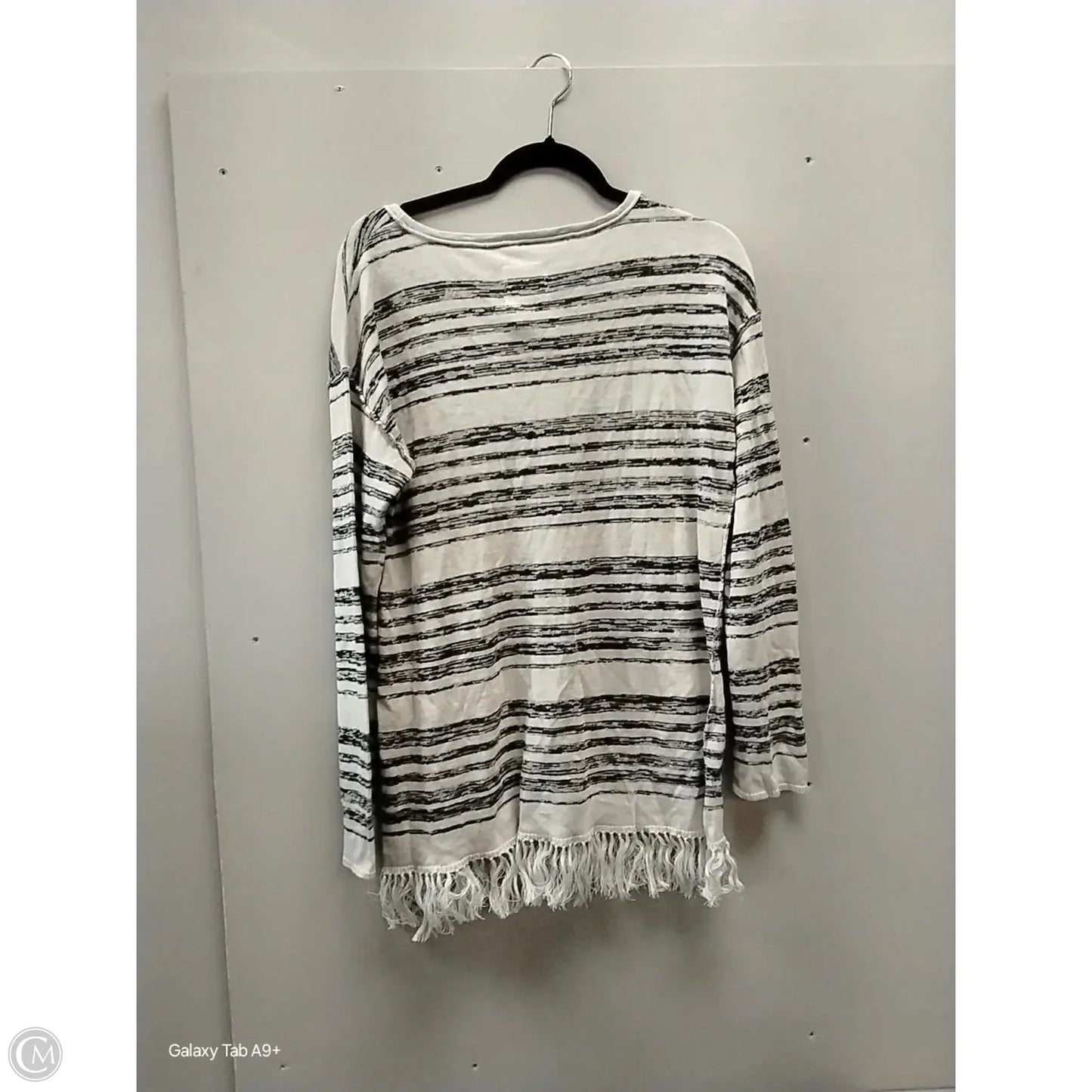 Sweater By Cme In Black & Grey, Size: L