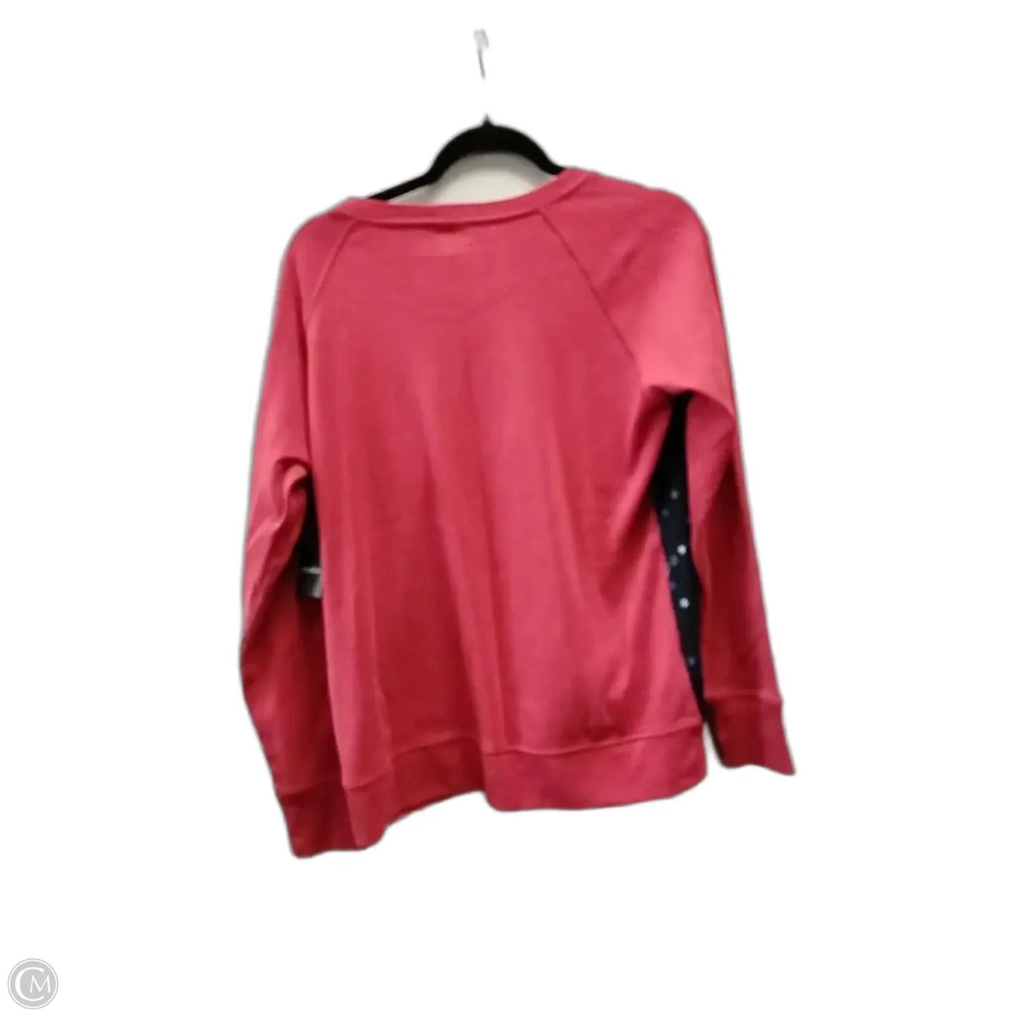 Sweatshirt Crewneck By Eddie Bauer In Blue & Red & White, Size: L