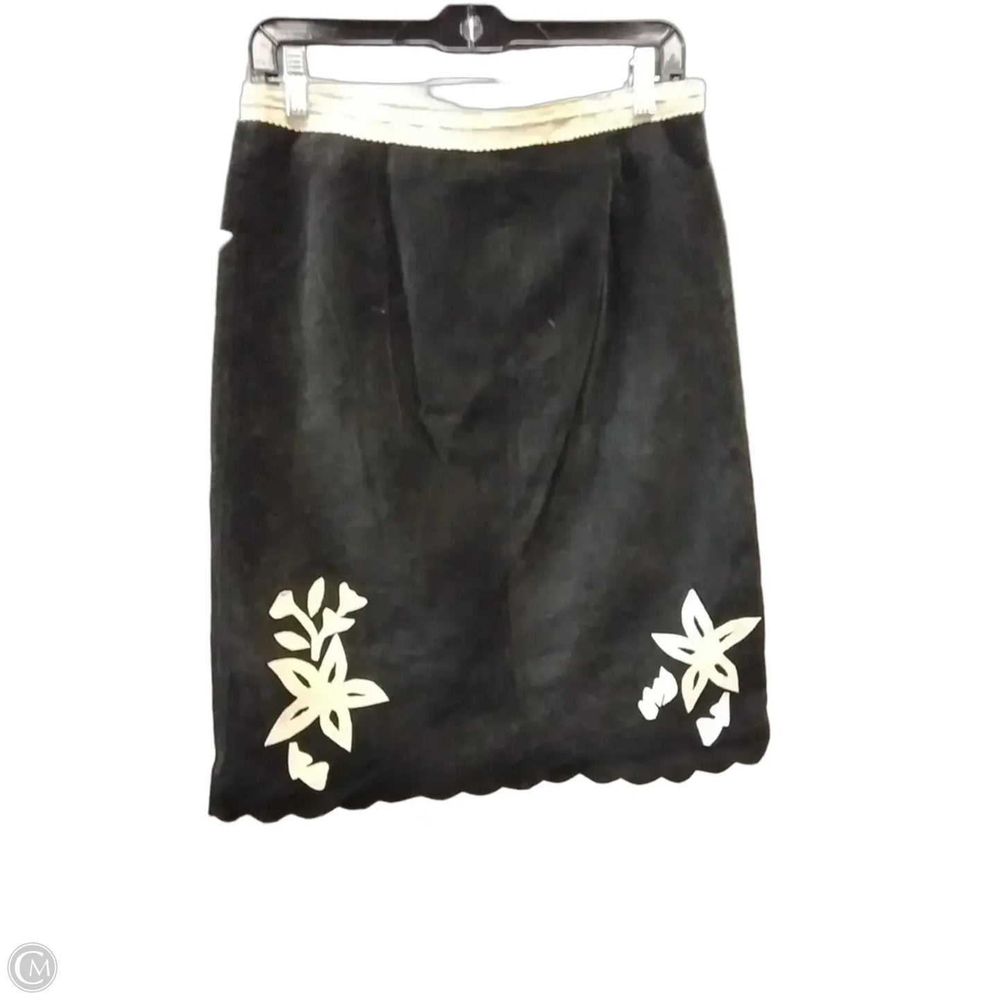 Skirt Midi By Moda Intl In Black & Cream, Size: 8