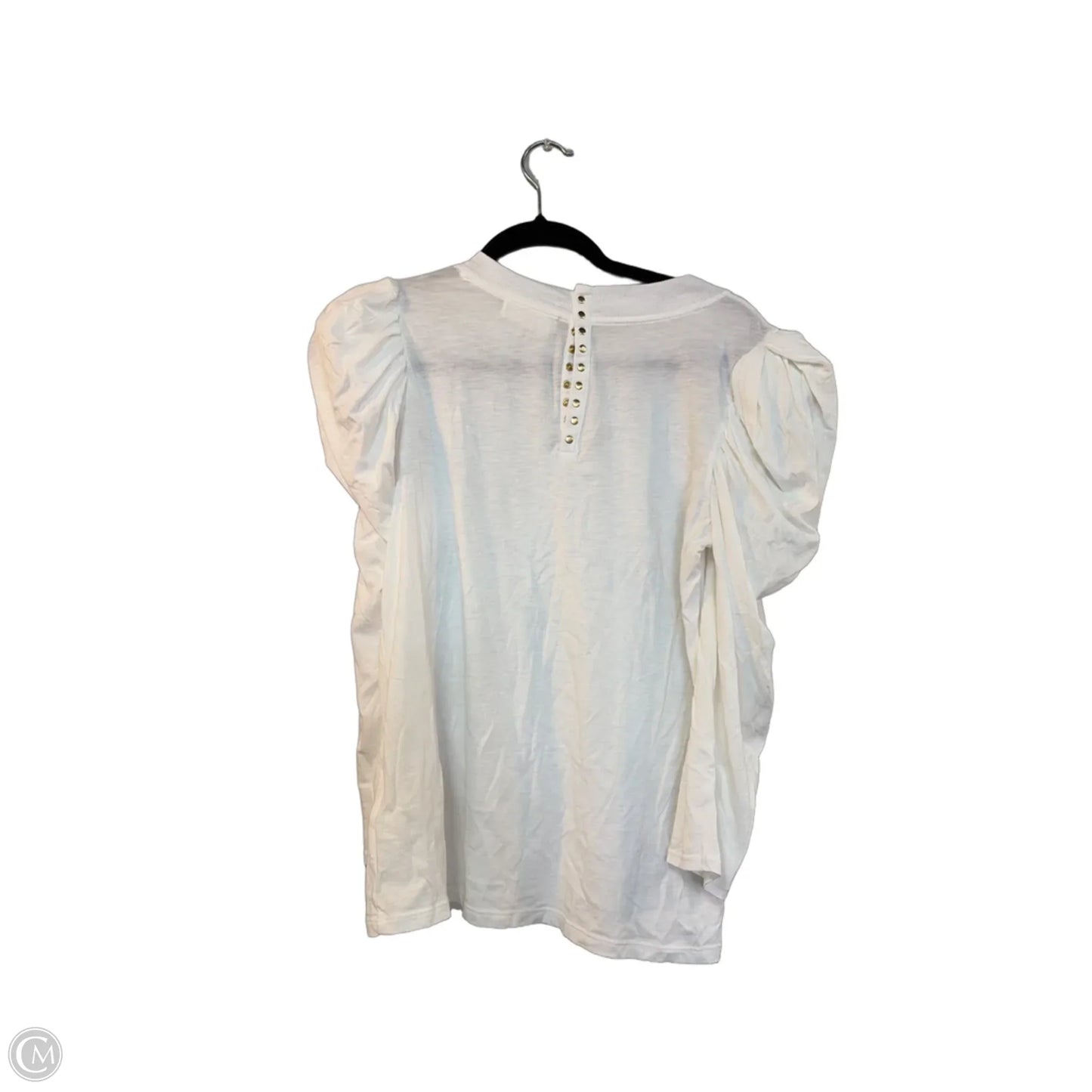 Top Long Sleeve By Nation In White, Size: M