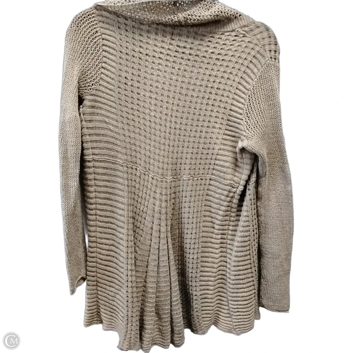Sweater Cardigan By Cynthia Rowley In Tan, Size: M