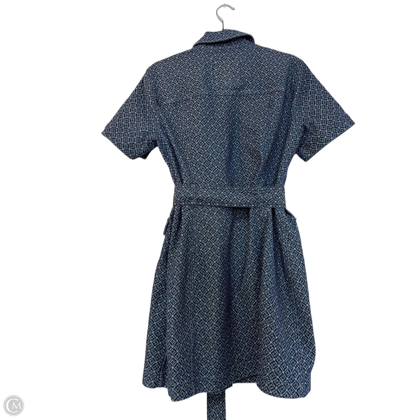 Dress Designer By Michael Kors In Blue Denim, Size: 12