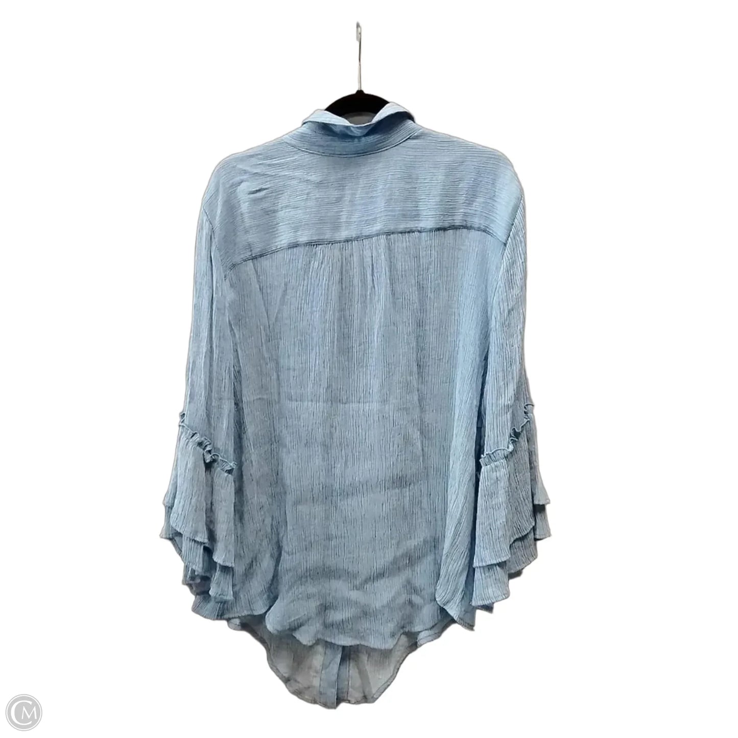 Blouse Long Sleeve By Ruby Rd In Blue, Size: 2x