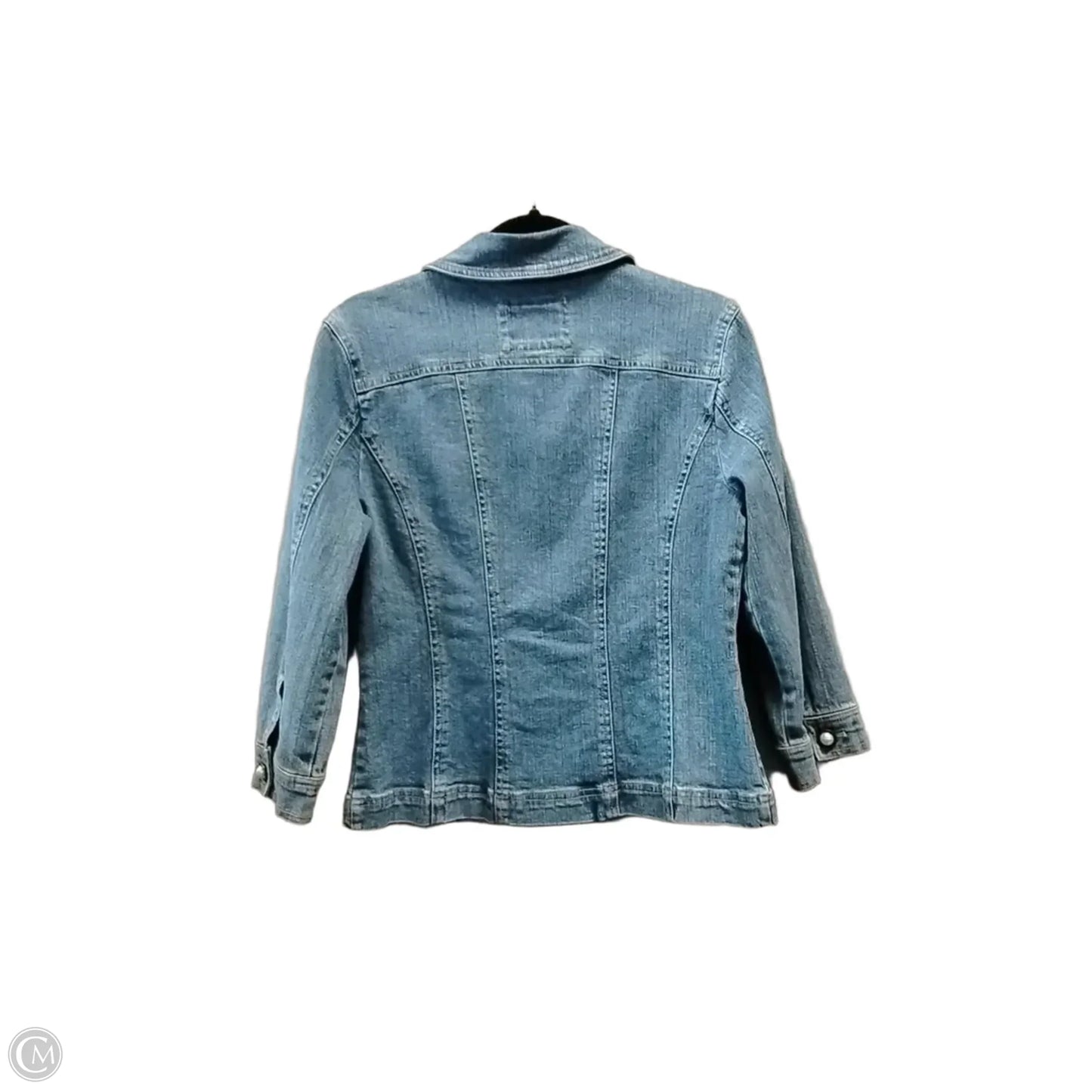 Jacket Denim By Live A Little In Blue, Size: S