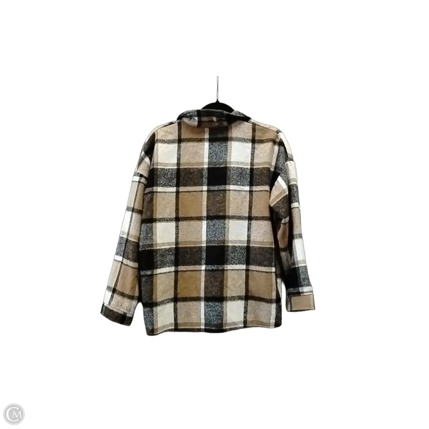 Jacket Shirt By Clothes Mentor In Plaid Pattern, Size: S