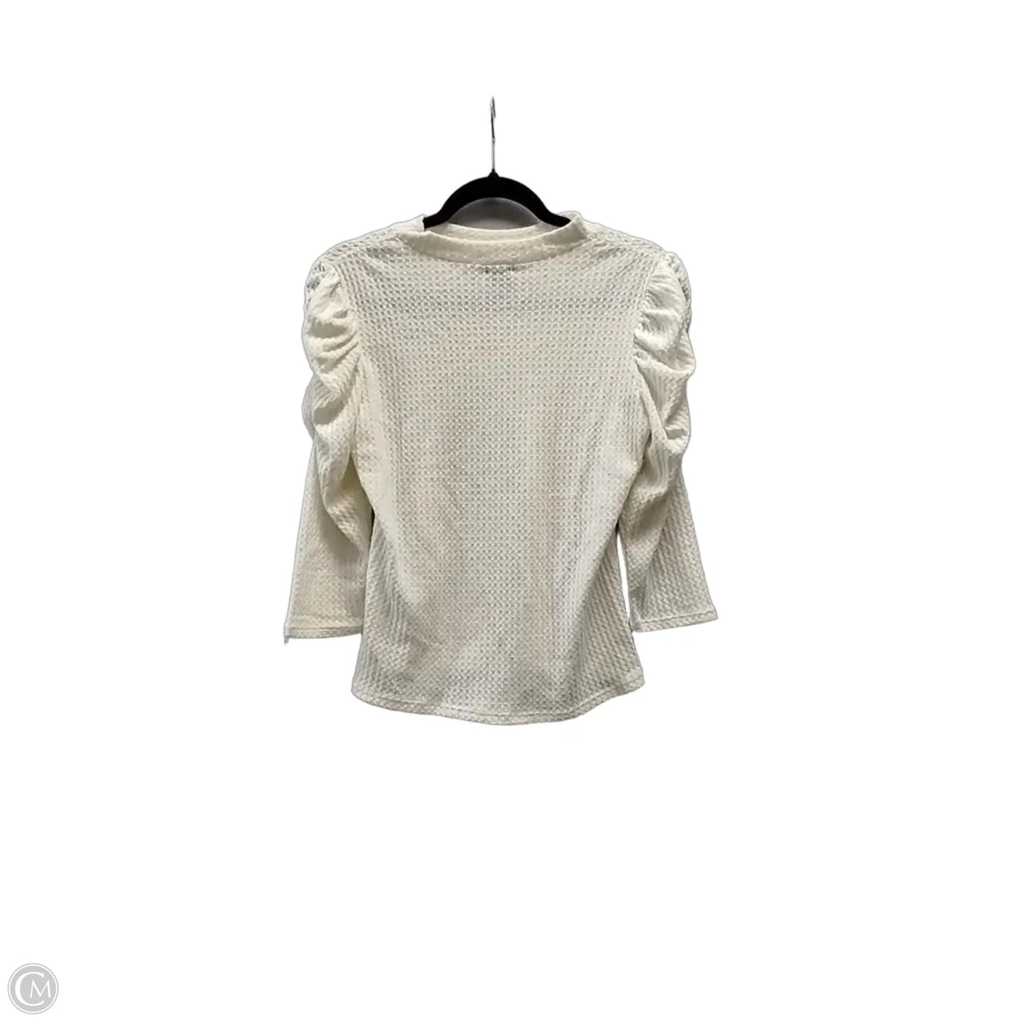 Top Long Sleeve By W5 In Cream, Size: M