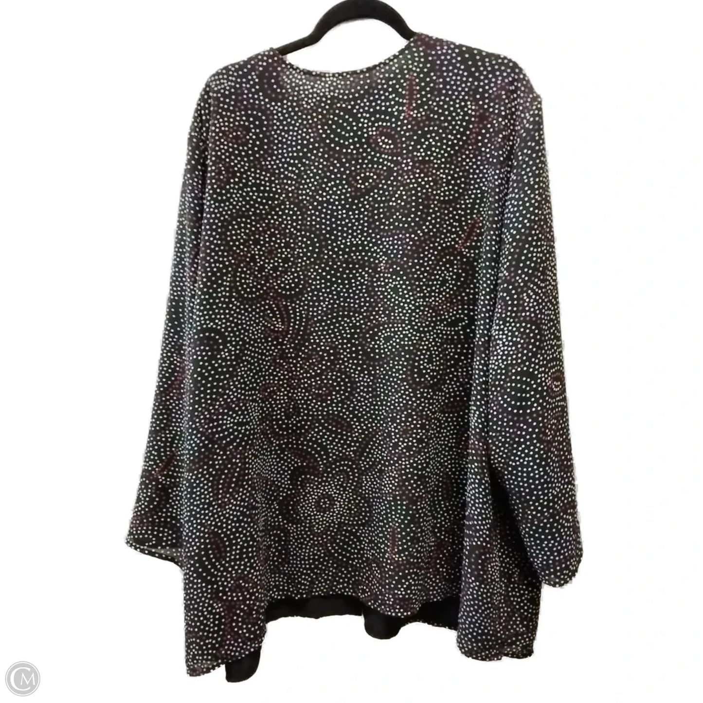 Blouse Long Sleeve By Clothes Mentor In Polkadot Pattern, Size: 5