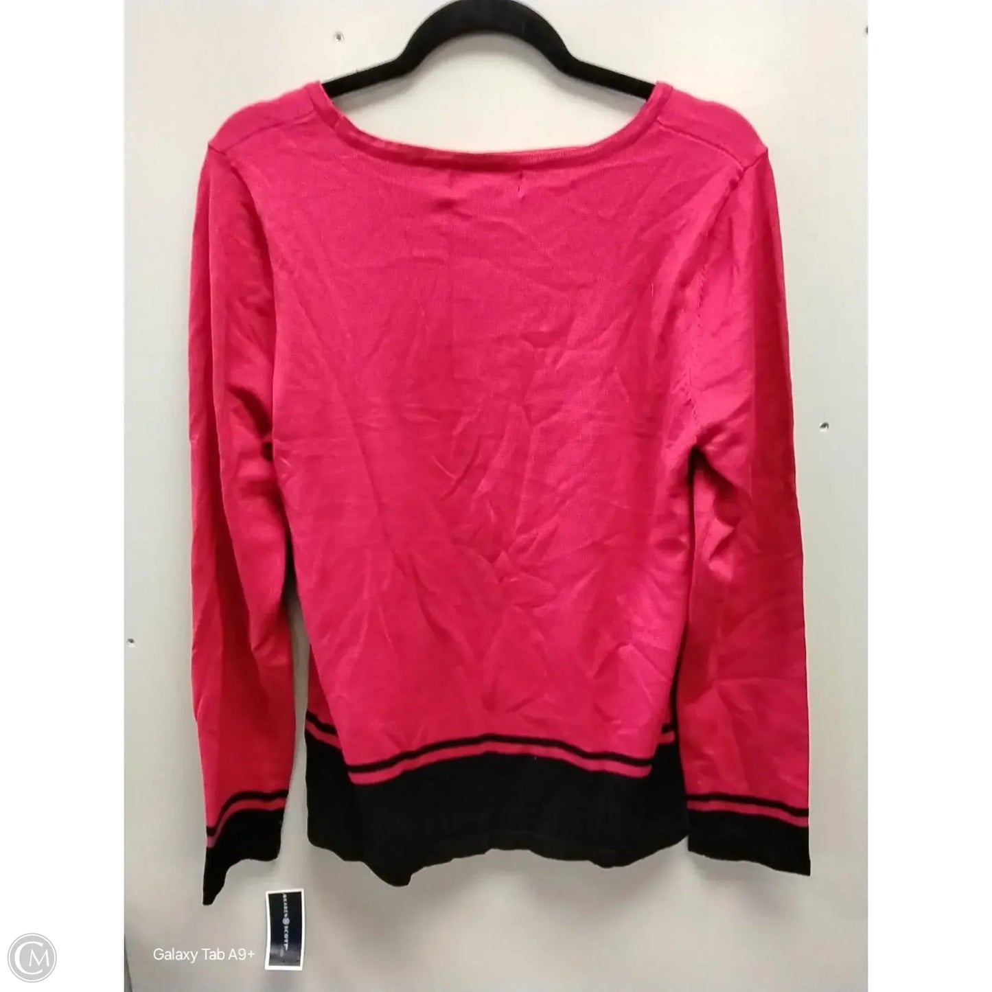 Sweater By Karen Scott In Red, Size: L