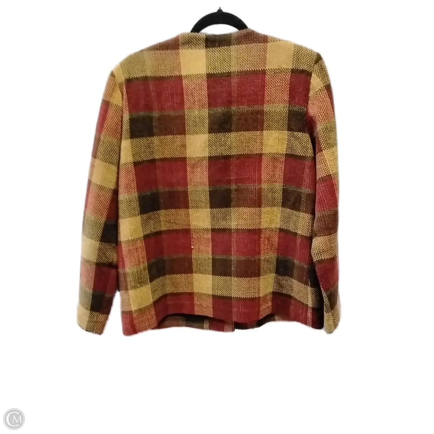 Blazer By Alfred Dunner In Plaid Pattern, Size: 8