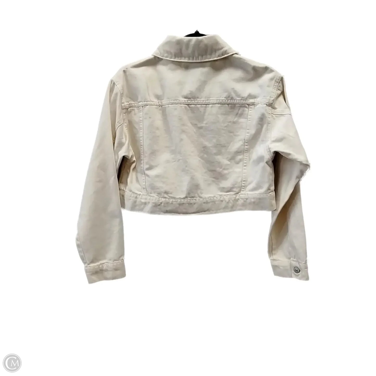 Jacket Denim By Forever 21 In Beige, Size: Xs