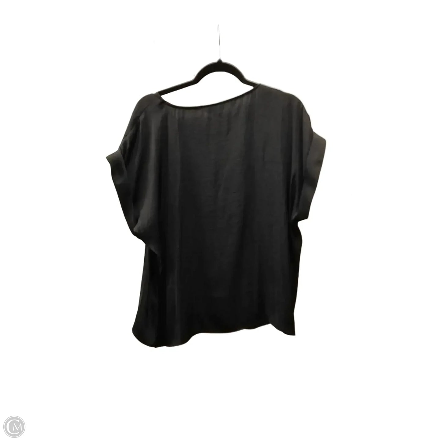 Blouse Short Sleeve By Nine West In Black, Size: Xl