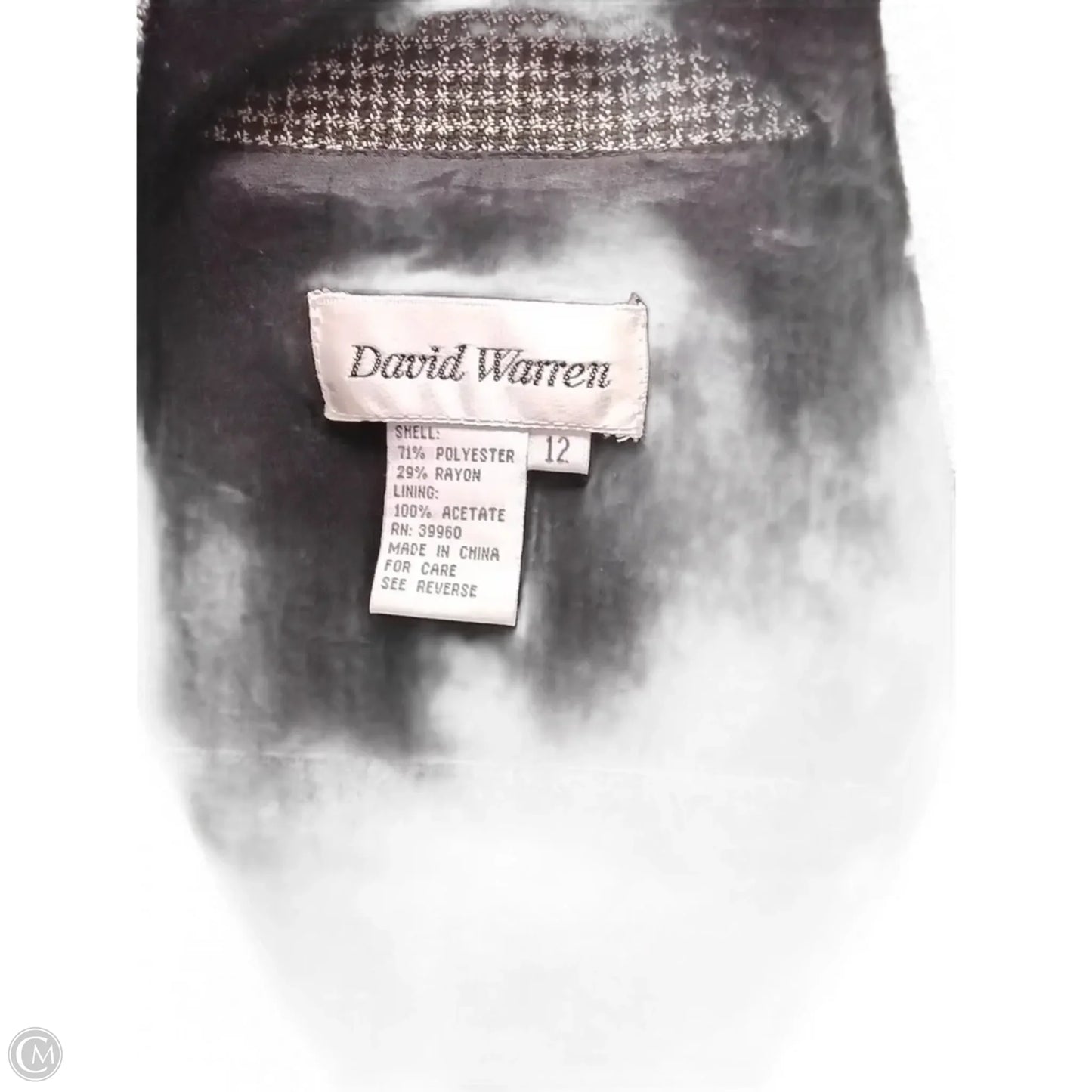 Blazer By Clothes Mentor In Checkered Pattern, Size: 12