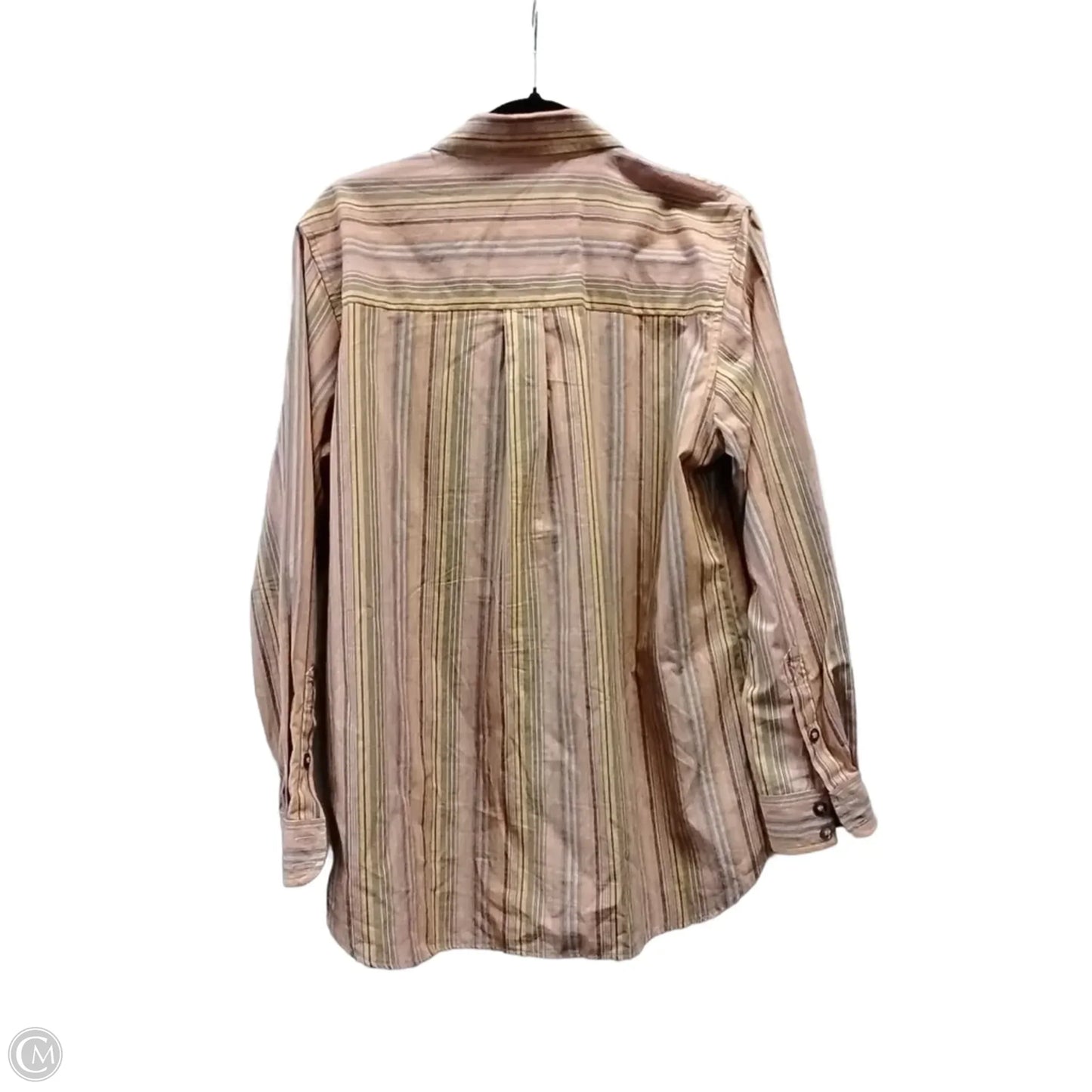 Top Long Sleeve By Liz Claiborne In Striped Pattern, Size: M