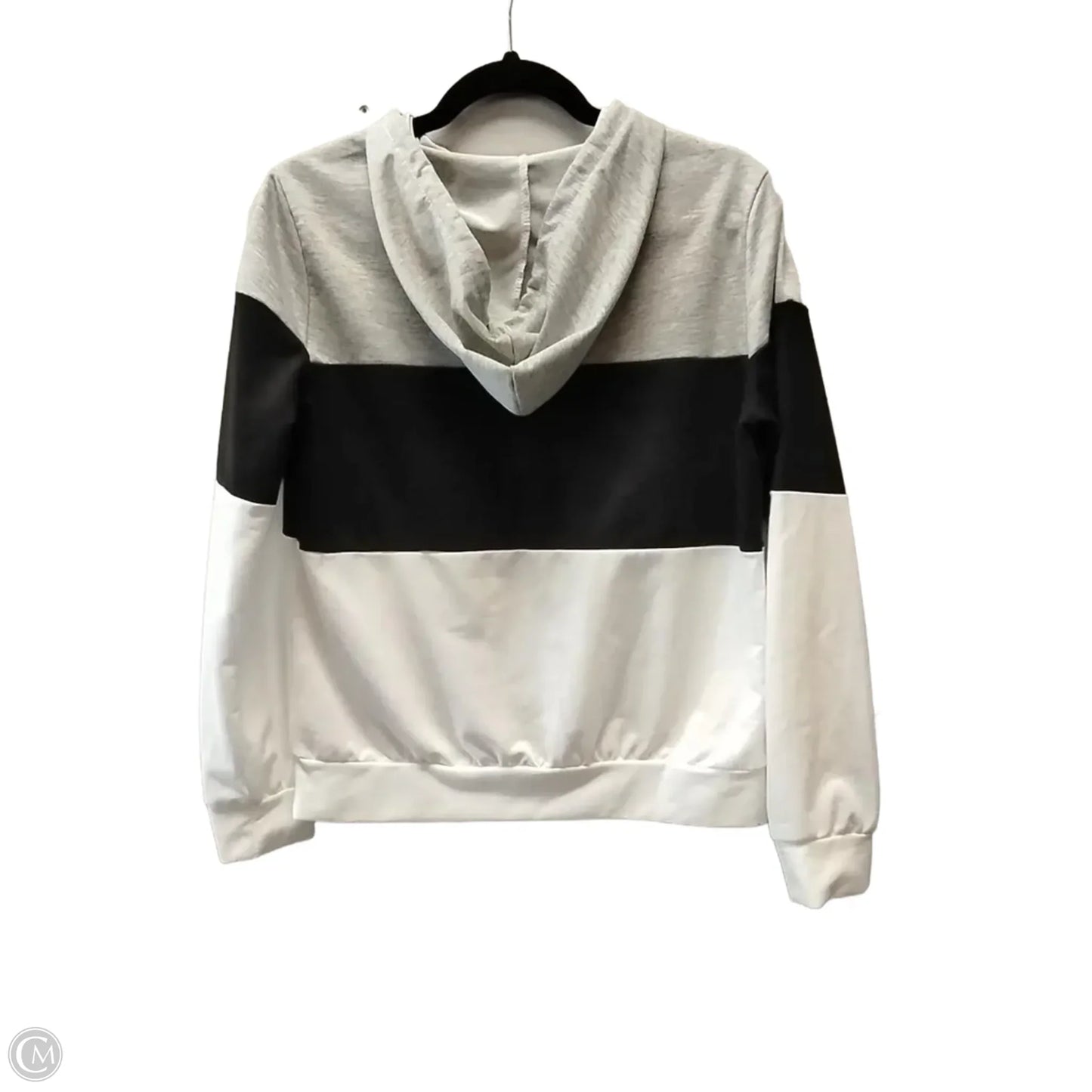 Sweatshirt Hoodie By Clothes Mentor In Striped Pattern, Size: L