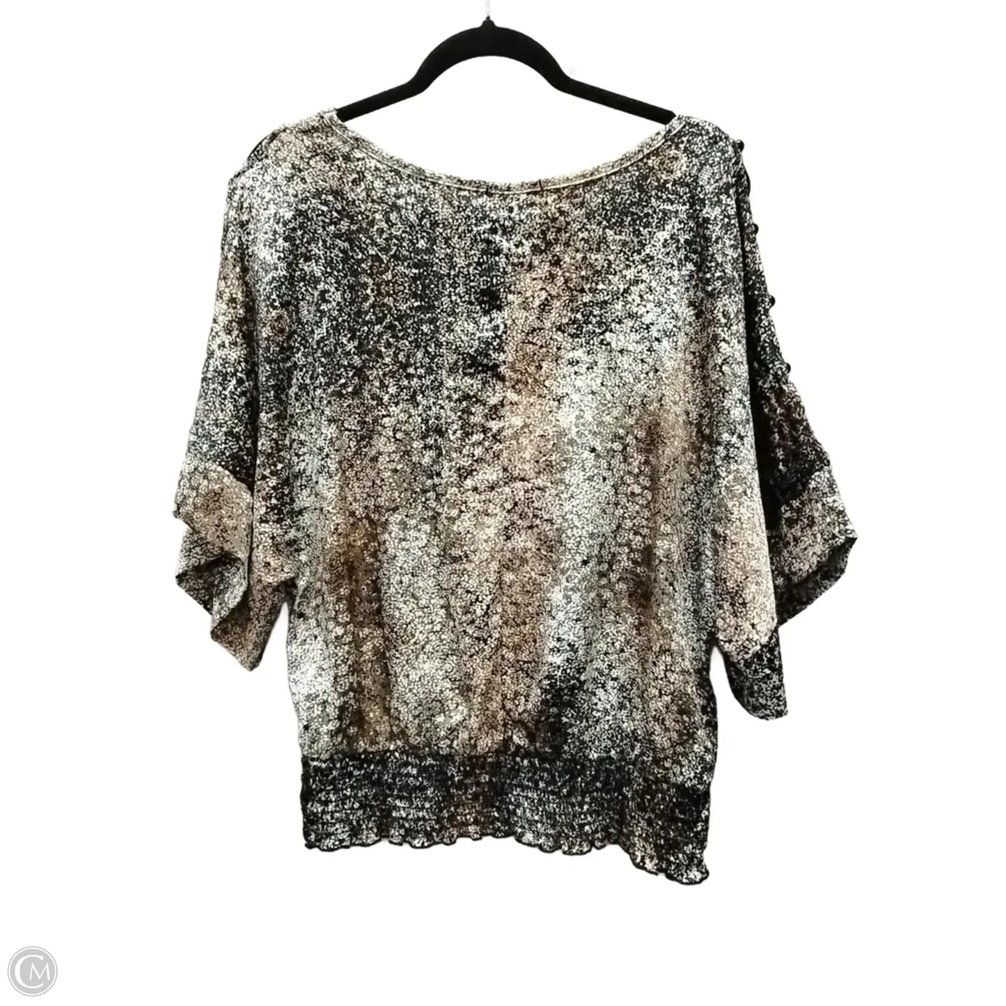 Blouse Short Sleeve By Charlotte Russe In Multi-colored, Size: Xl