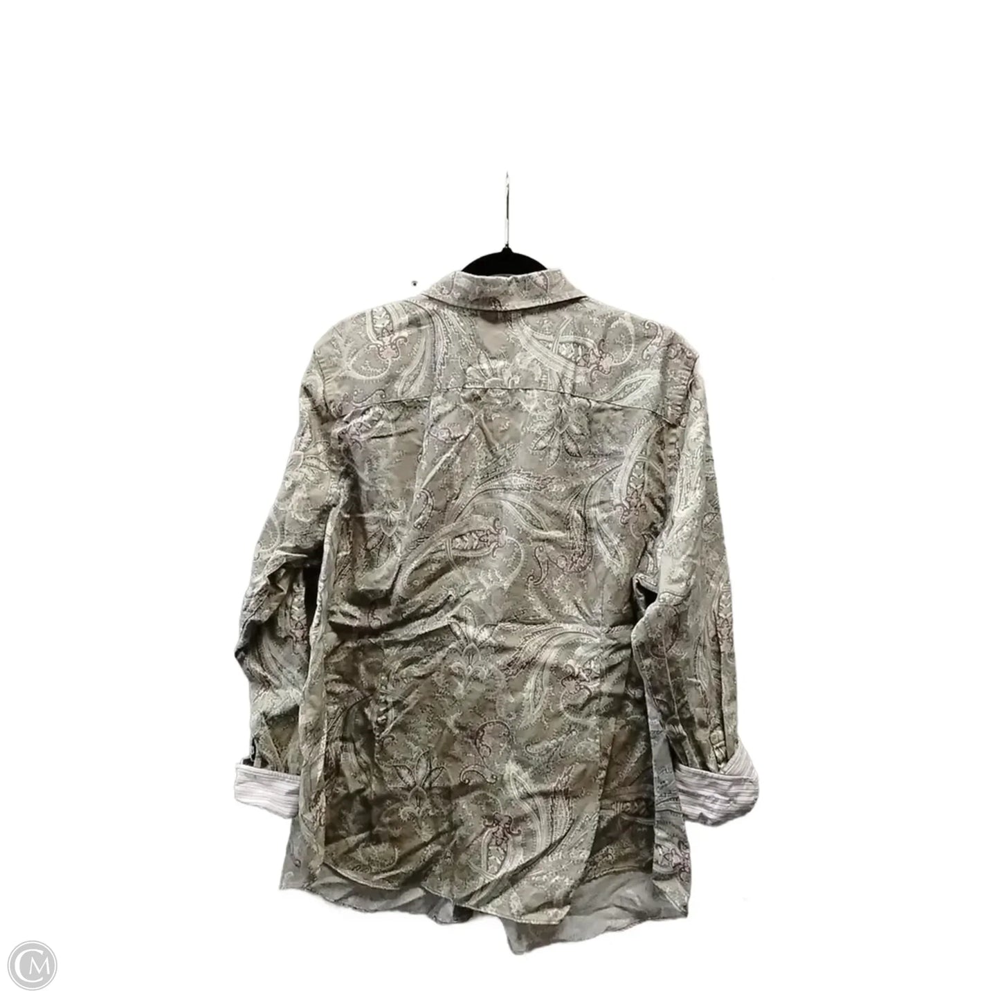 Top Long Sleeve By Chaps In Paisley Print, Size: 2x