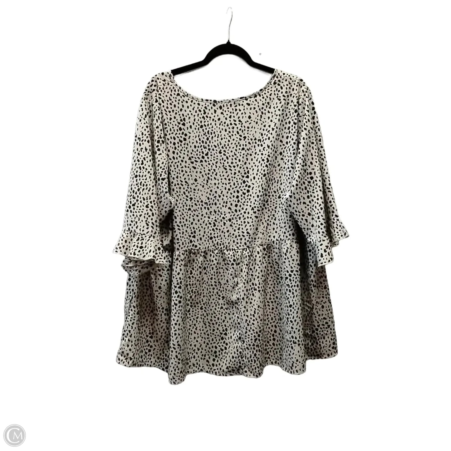 Blouse 3/4 Sleeve By Bloomchic In Leopard Print, Size: 3x