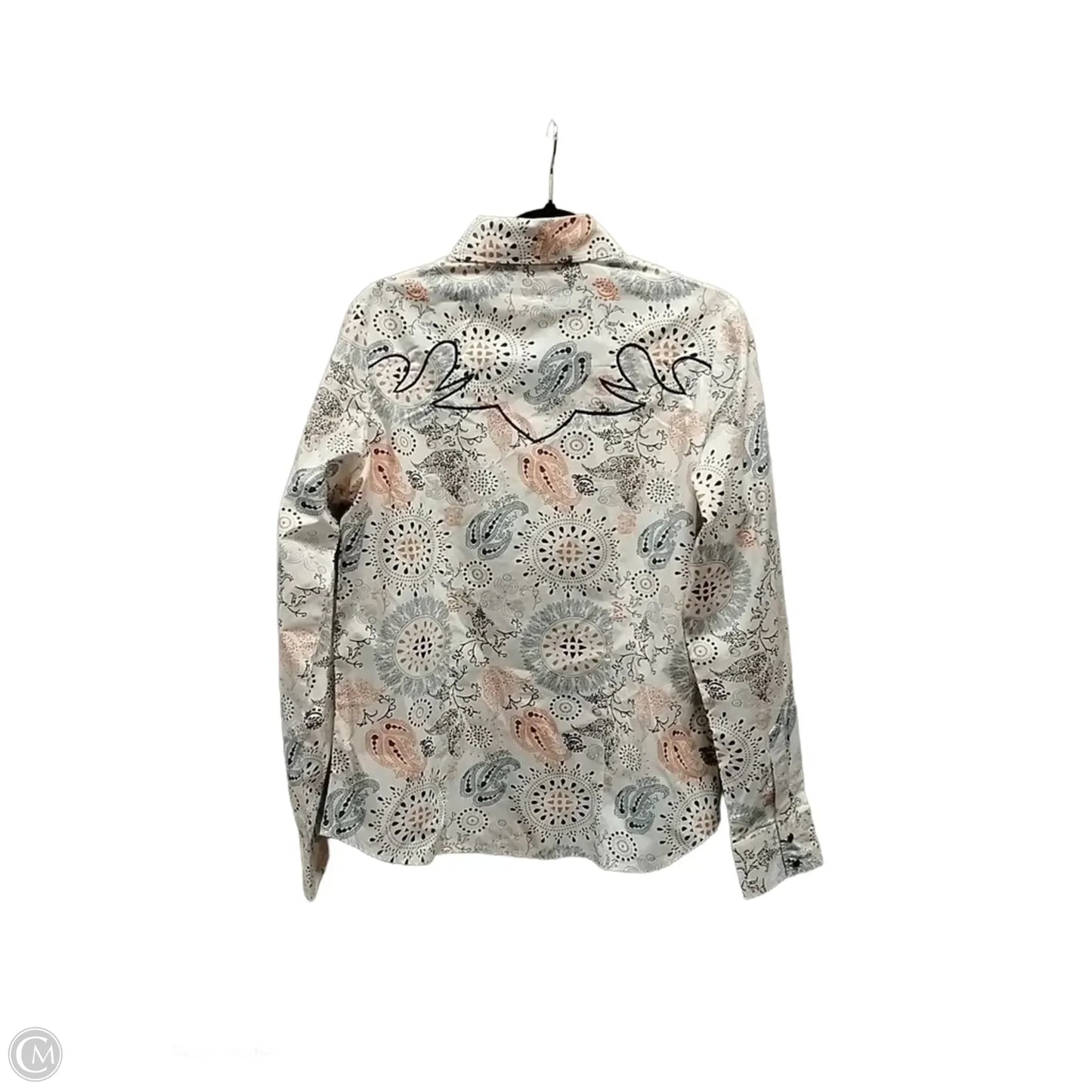 Top Long Sleeve By Clothes Mentor In Geometric Pattern, Size: L