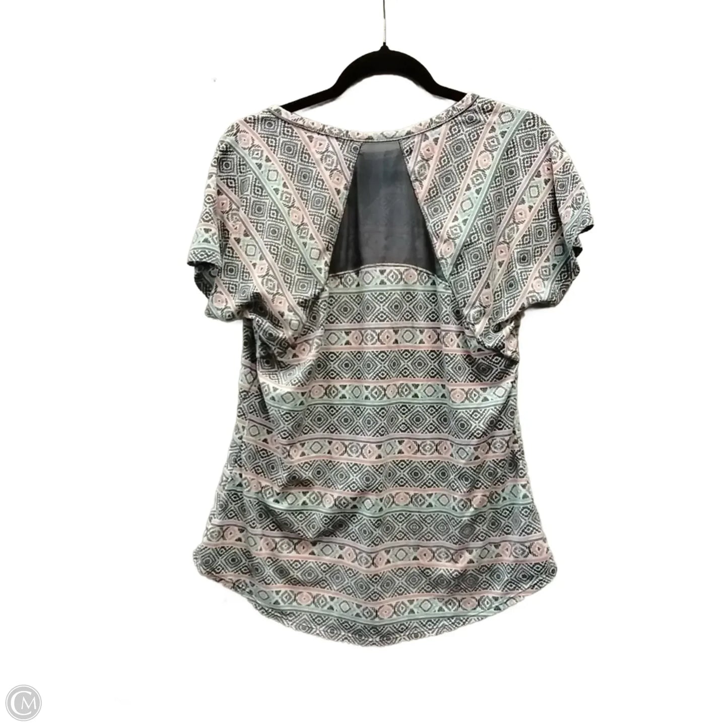 Top Long Sleeve Basic By Clothes Mentor In Geometric Pattern, Size: M